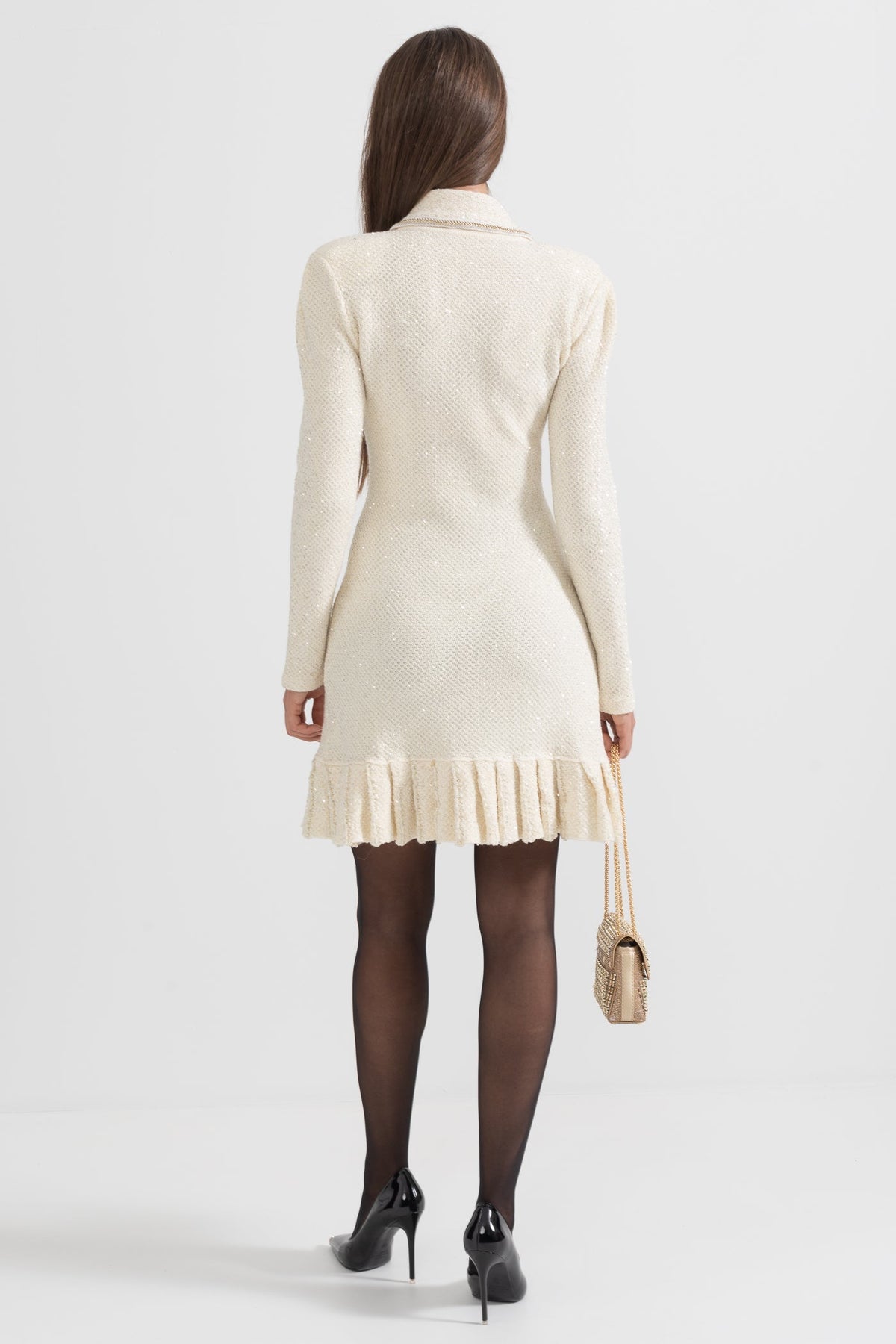 Esmee Ivoire Knit Textured Dress