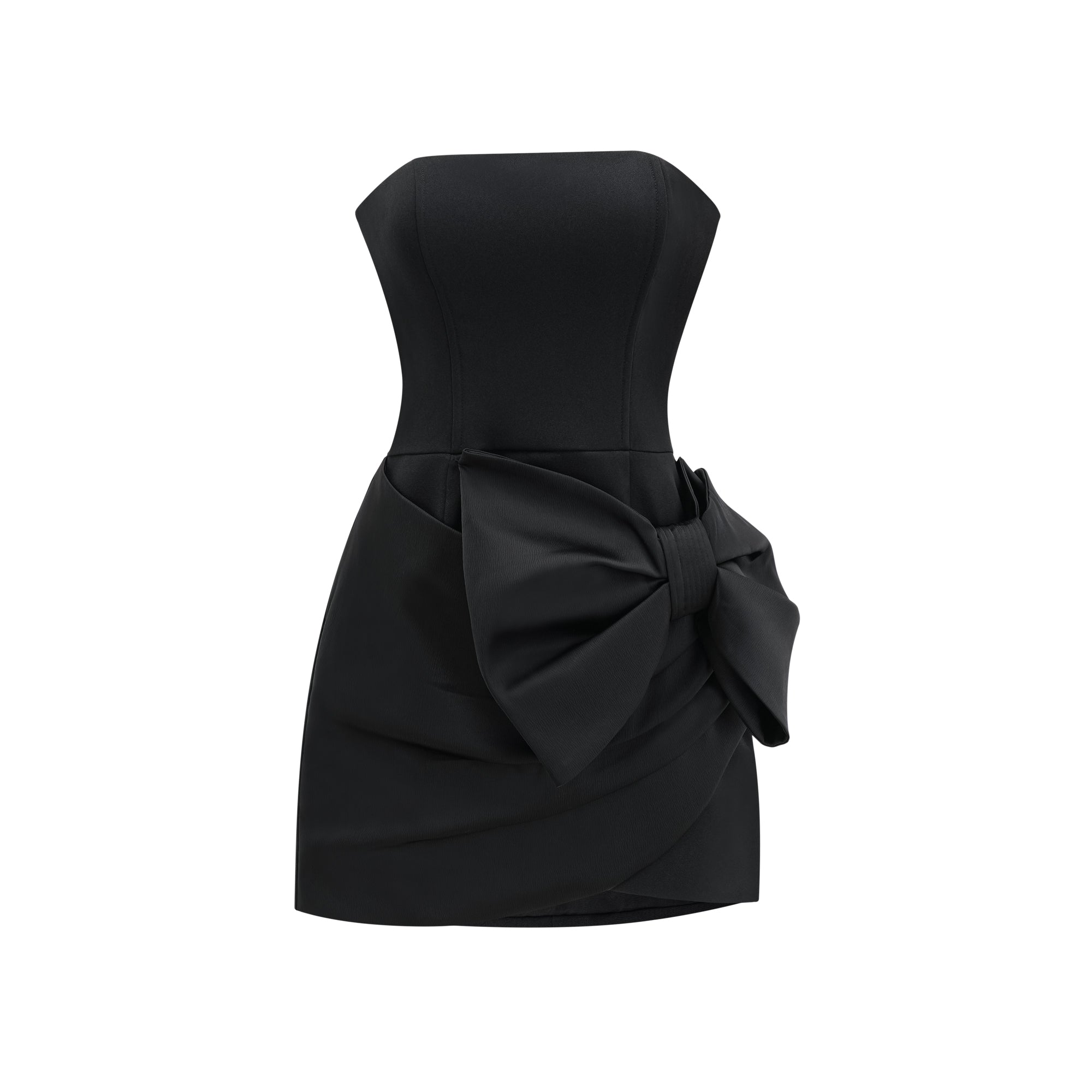 Lanetta bowknot asymmetrical dress (Final Sale-US Only)