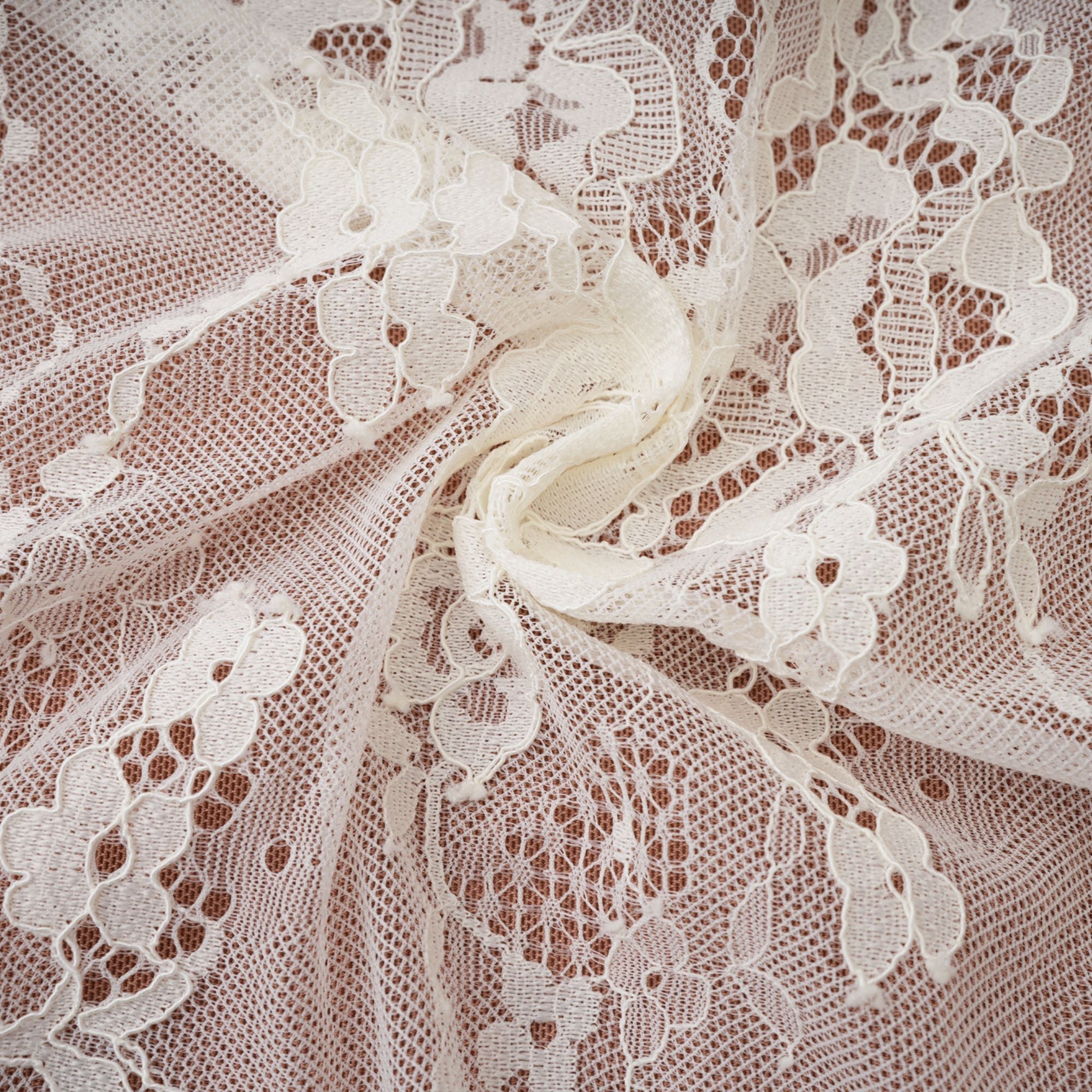 Valérie white floral lace mesh maxi dress (Final Sale-US Only)