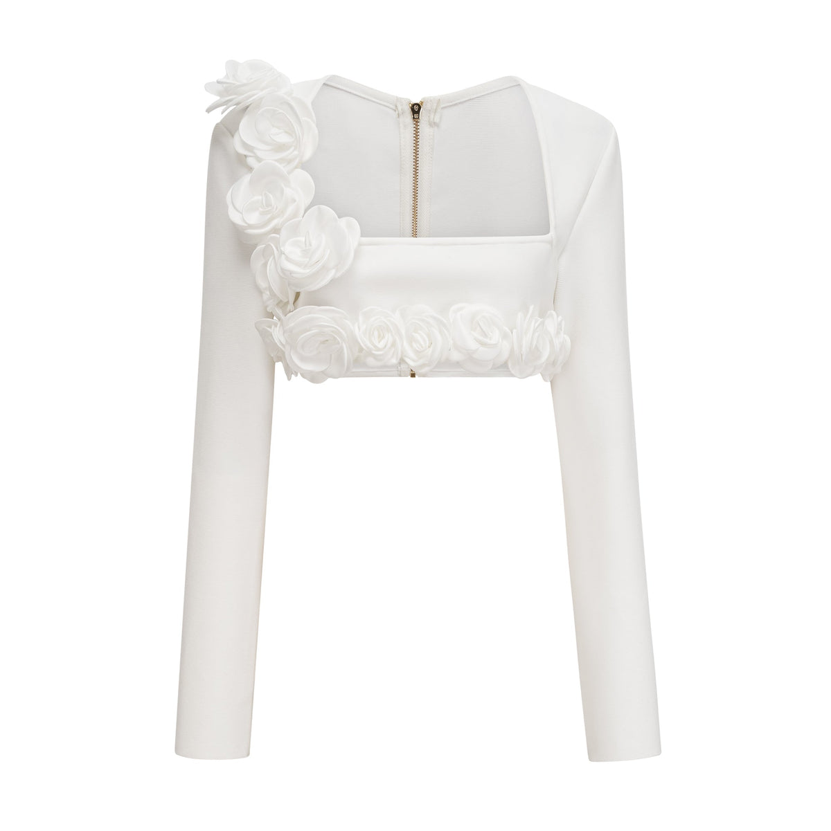 Joséphine floral cropped top & skirt matching set
