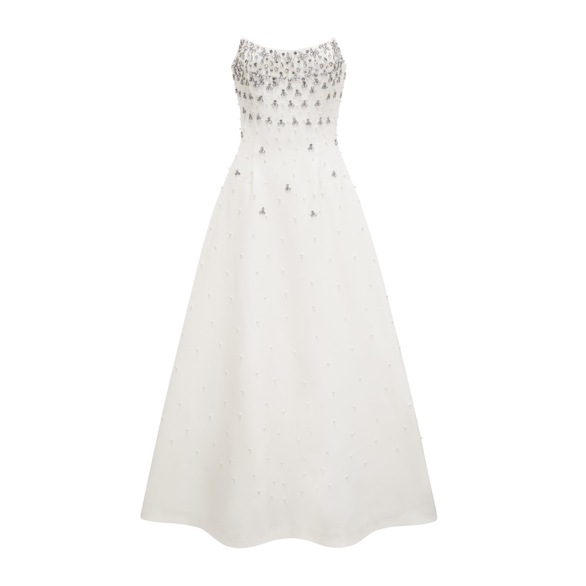 Melisande white embellished maxi dress (US Only)