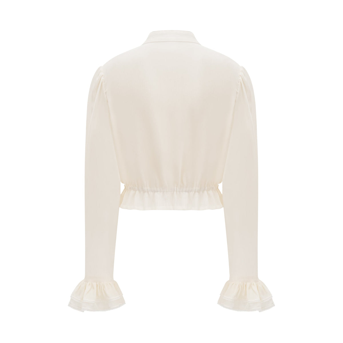 Capucine ruffle gathered top