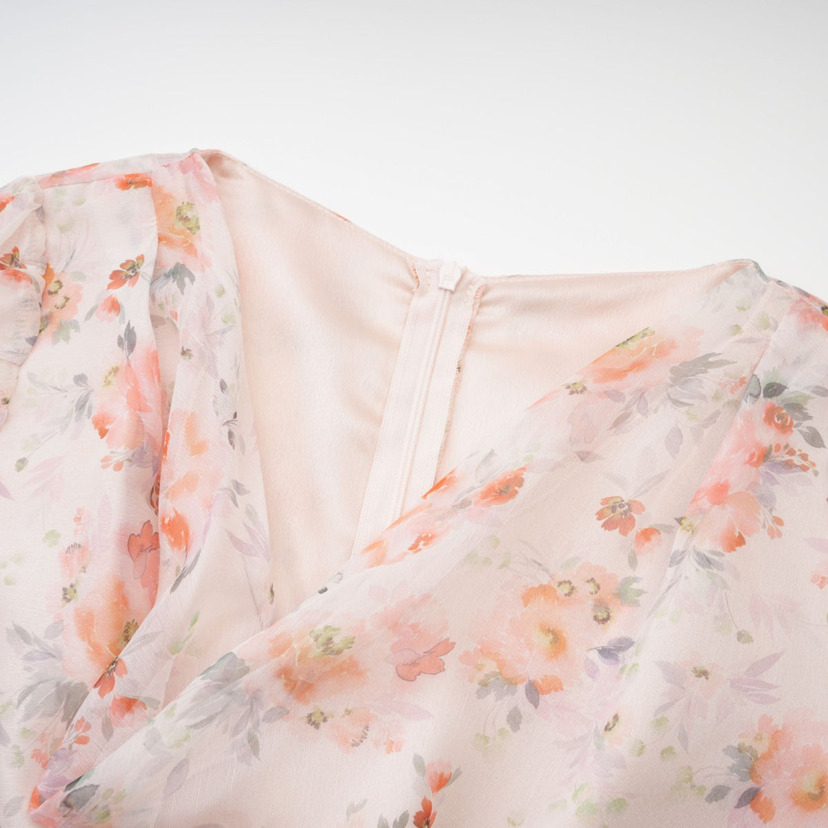 Hermine floral print long sleeves mini dress