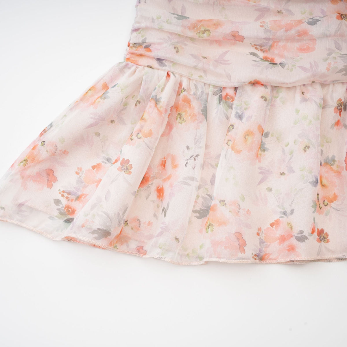 Hermine floral print long sleeves mini dress