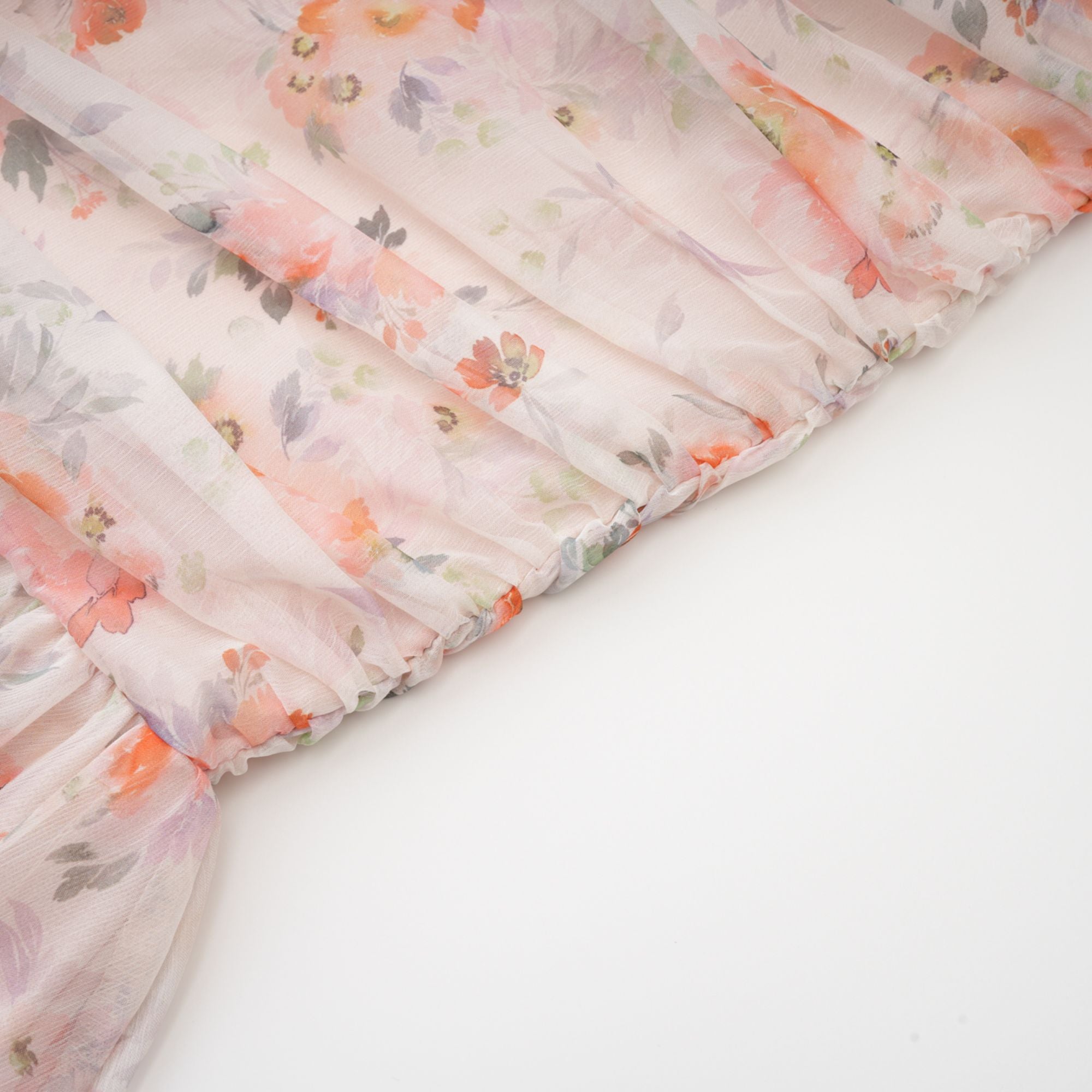 Hermine floral print long sleeves mini dress