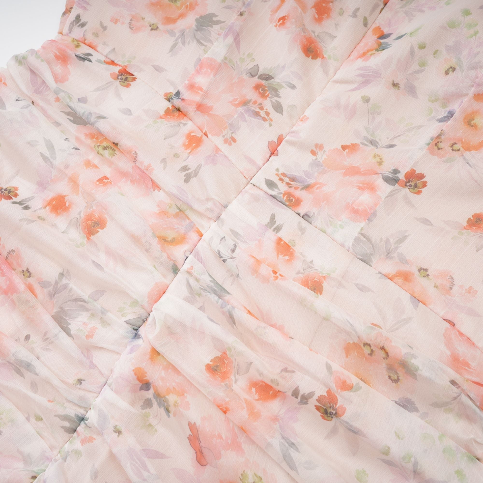 Hermine floral print long sleeves mini dress
