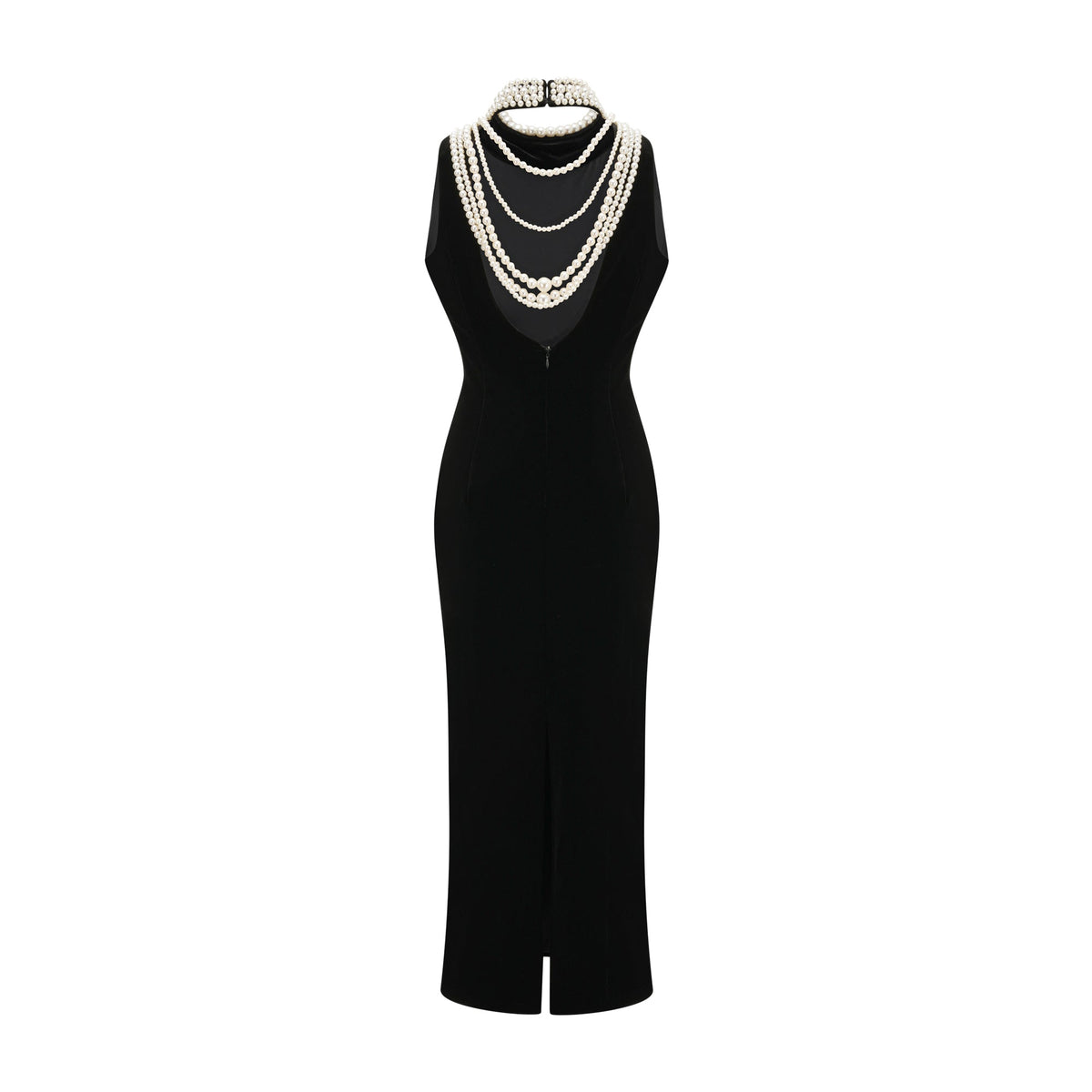 Lucena faux pearl-embellished velvet dress (Final Sale-US Only)