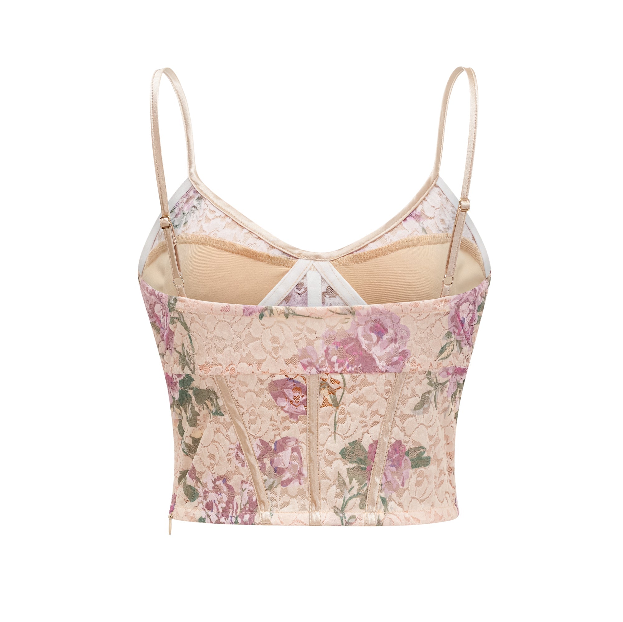 Gaëlle floral-print vest top & skirt matching set (US Only)