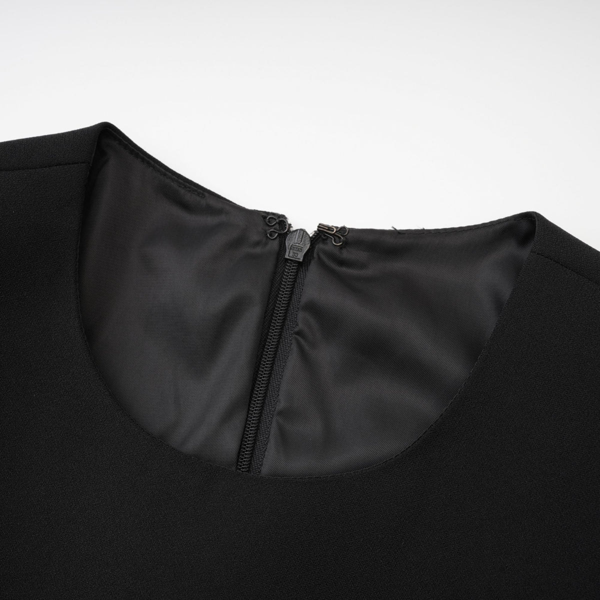 Magali black hourglass shoulder-padded mini dress - Black