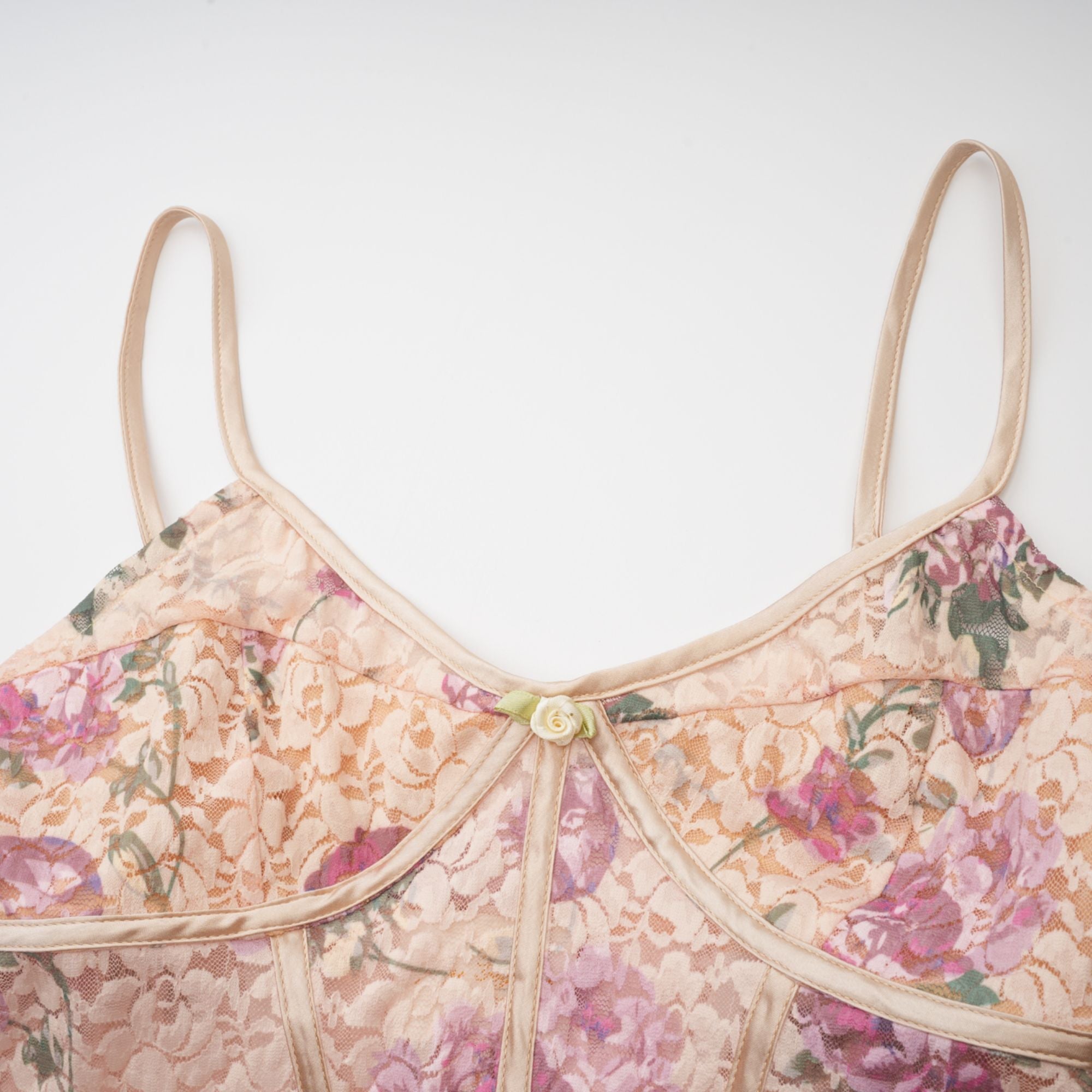 Gaëlle floral-print vest top & skirt matching set (US Only)