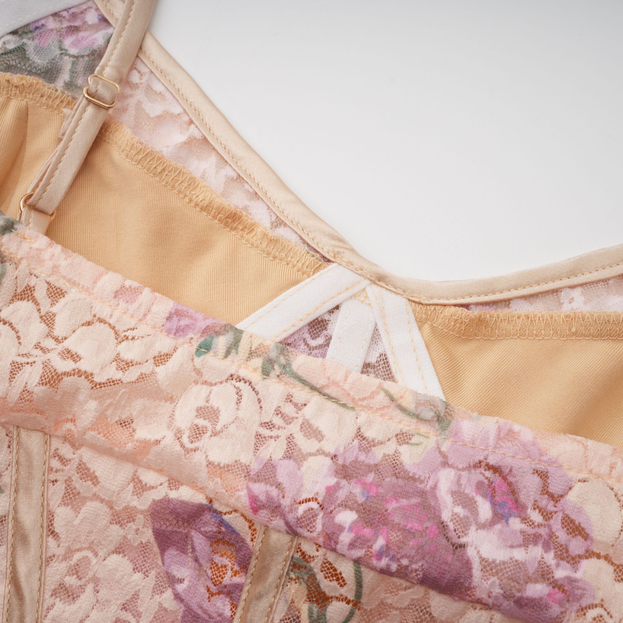Gaëlle floral-print vest top & skirt matching set (US Only)