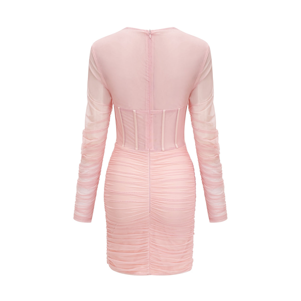 Marie long-sleeved mesh dress