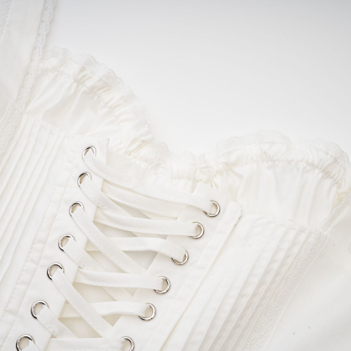 Camille white corset mini dress