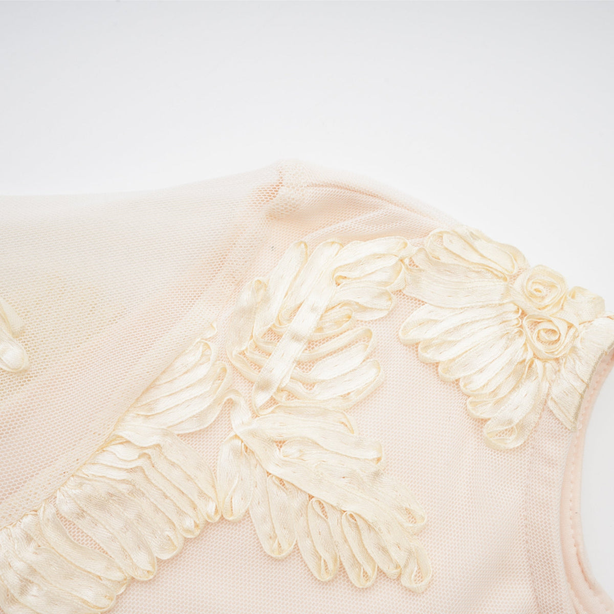 Nalini floral-embroidered open-back dress (Final Sale)