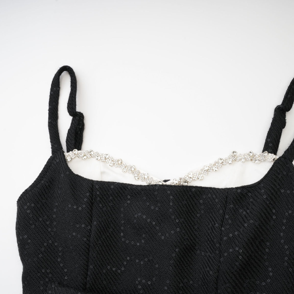Amore crystal sequinned dress - Black