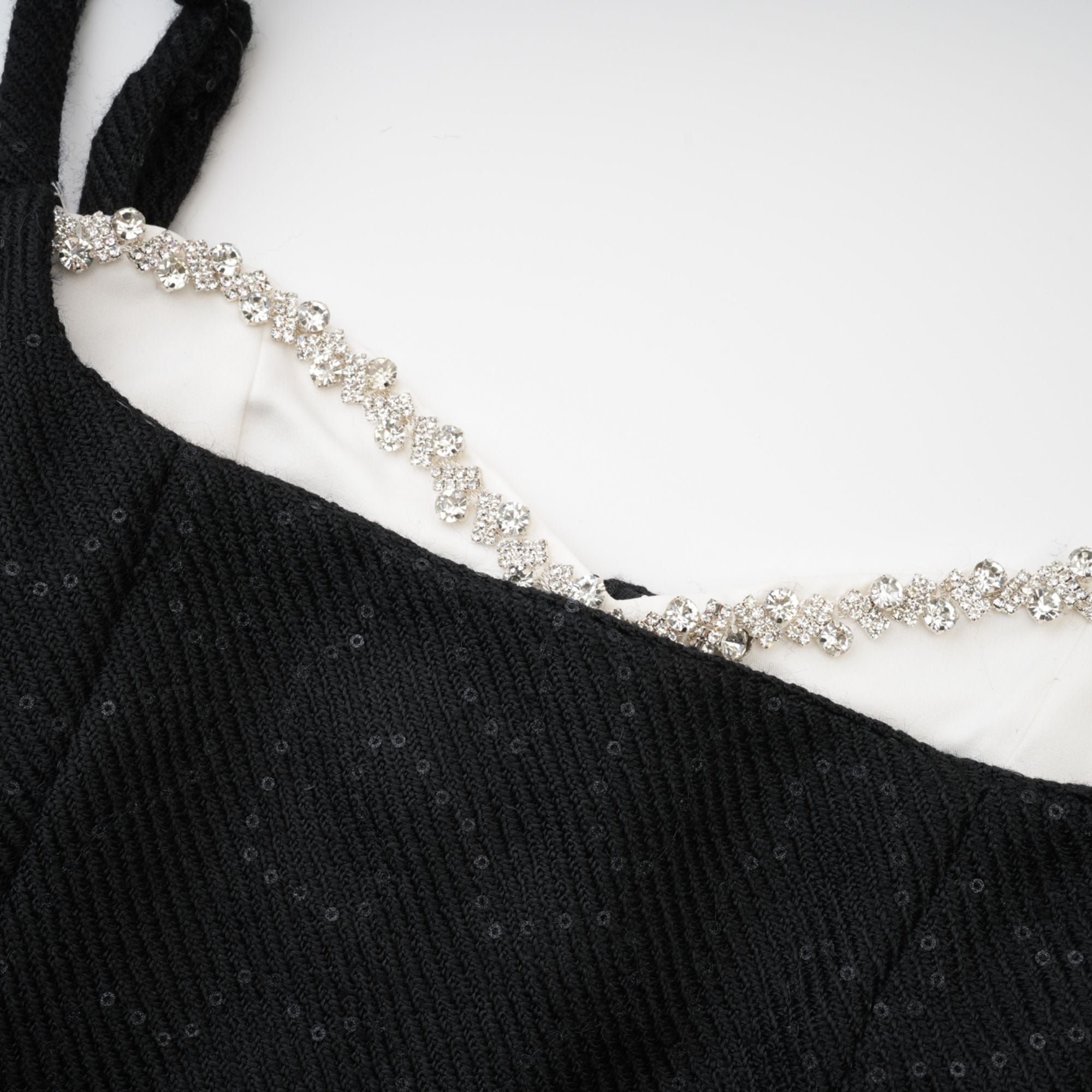 Amore crystal sequinned dress - Black