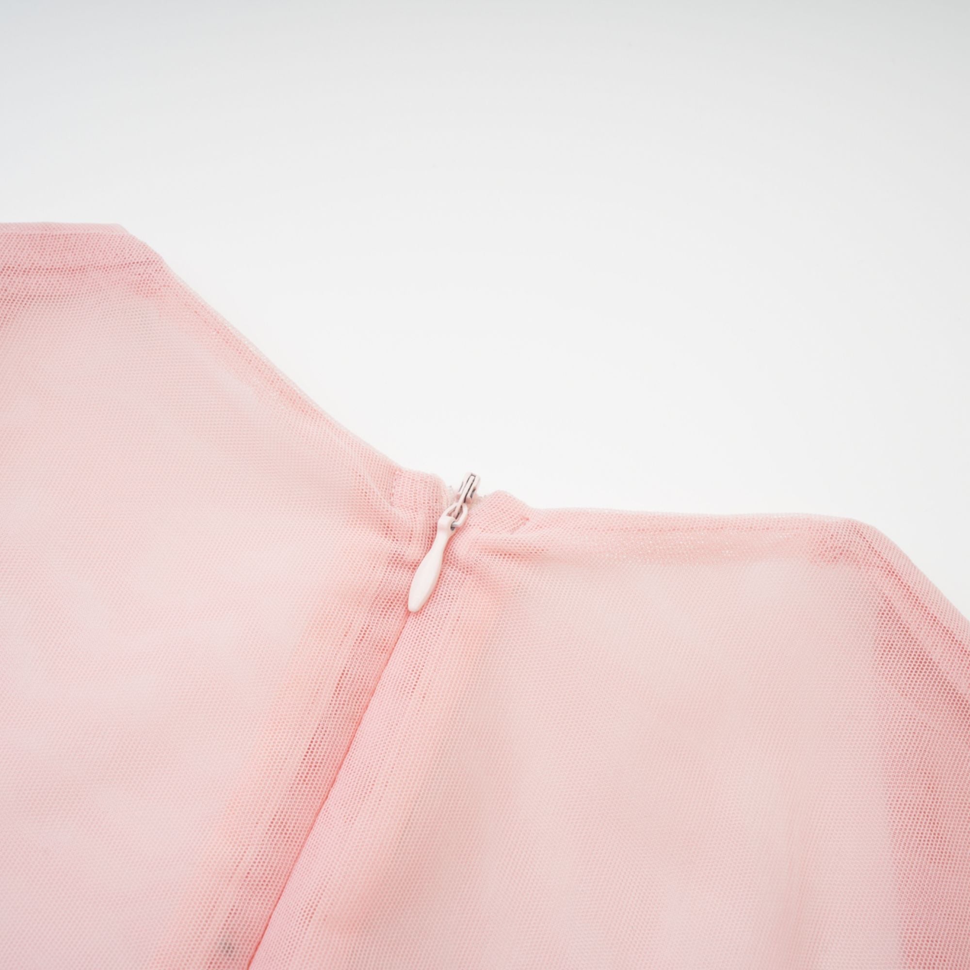 Marie long-sleeved mesh dress - Pink