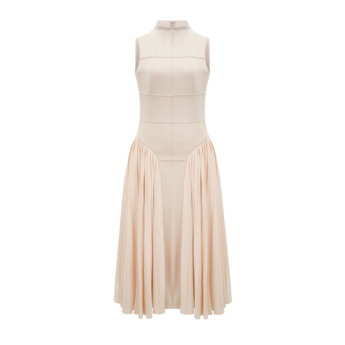Safiya sleeveless pleated dress