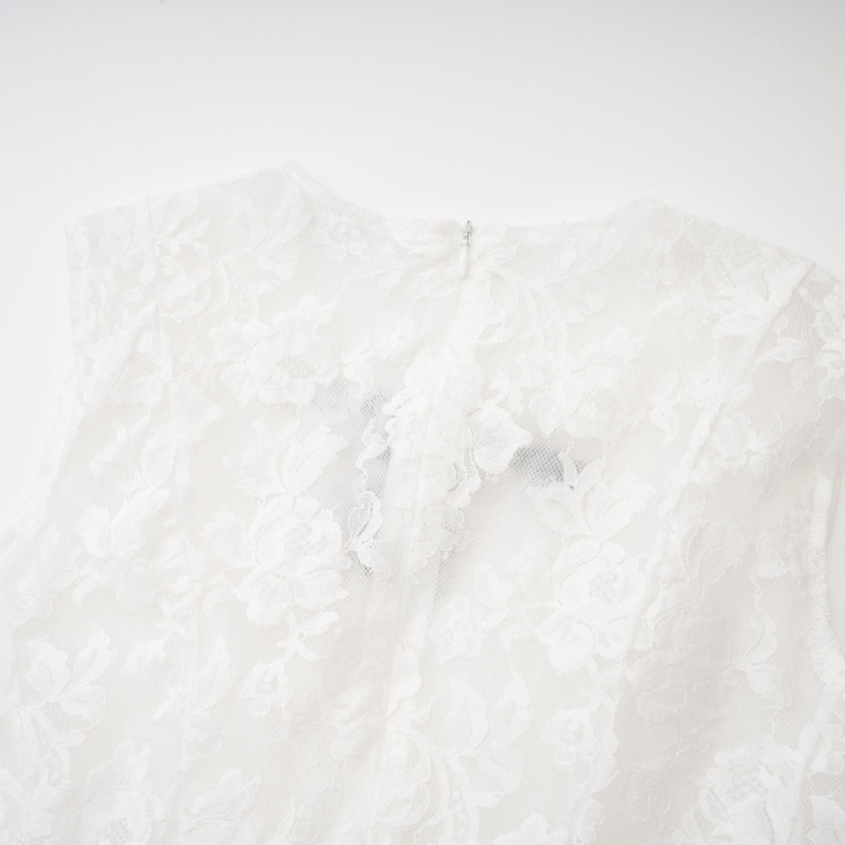 Lanetta guipure lace tulle-skirt dress