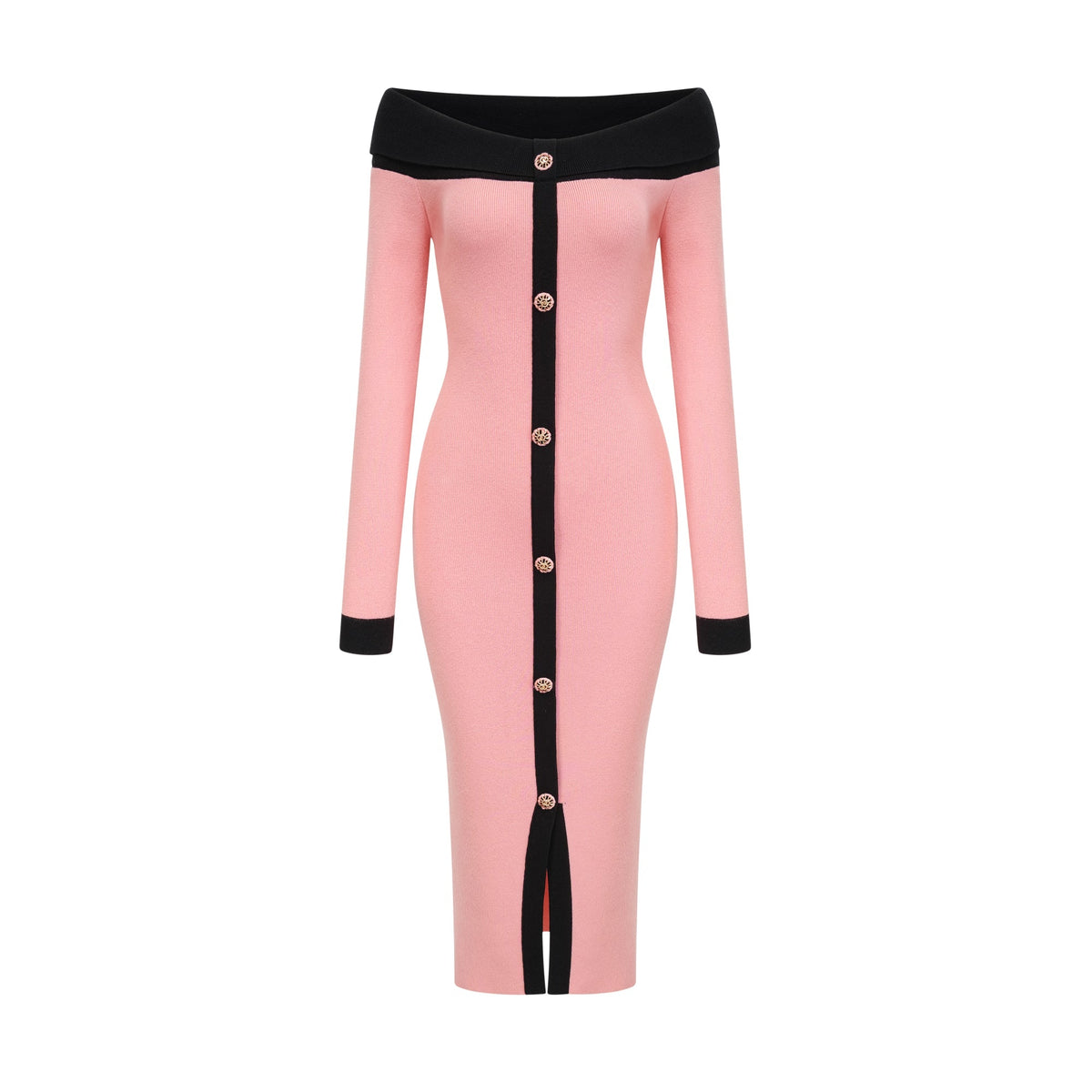 Carine pink midi dress