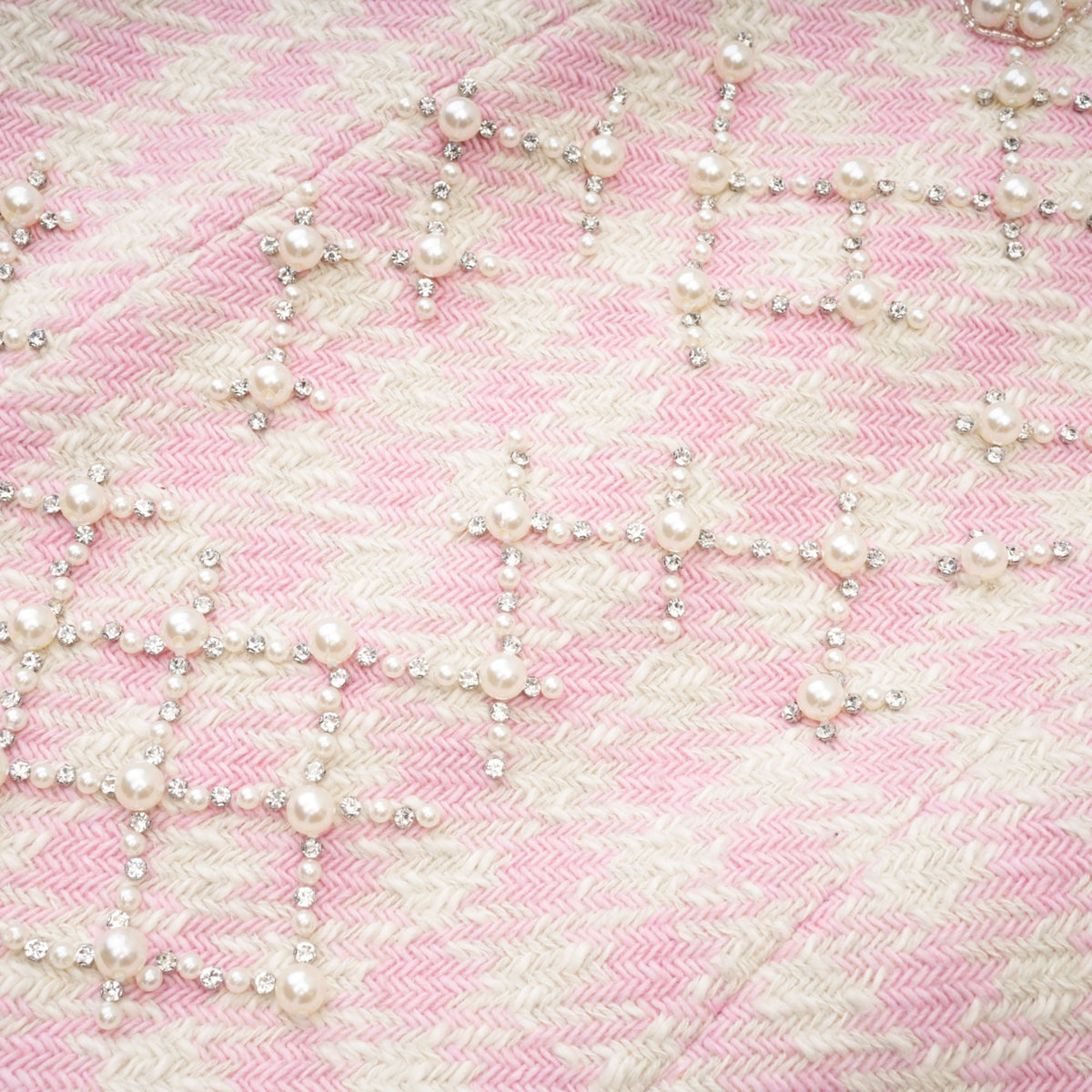 Capucine pearl-embellished mini dress