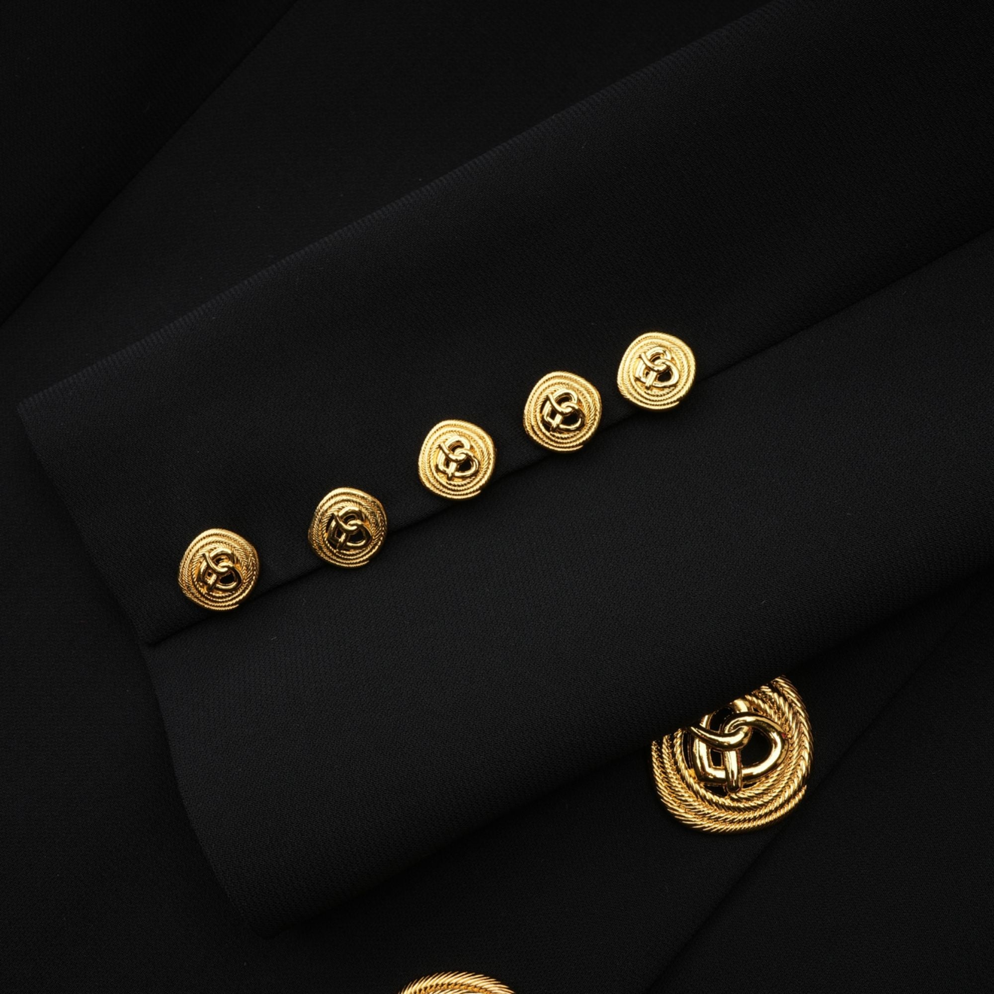 Céline black long-sleeved dress (Final Sale)
