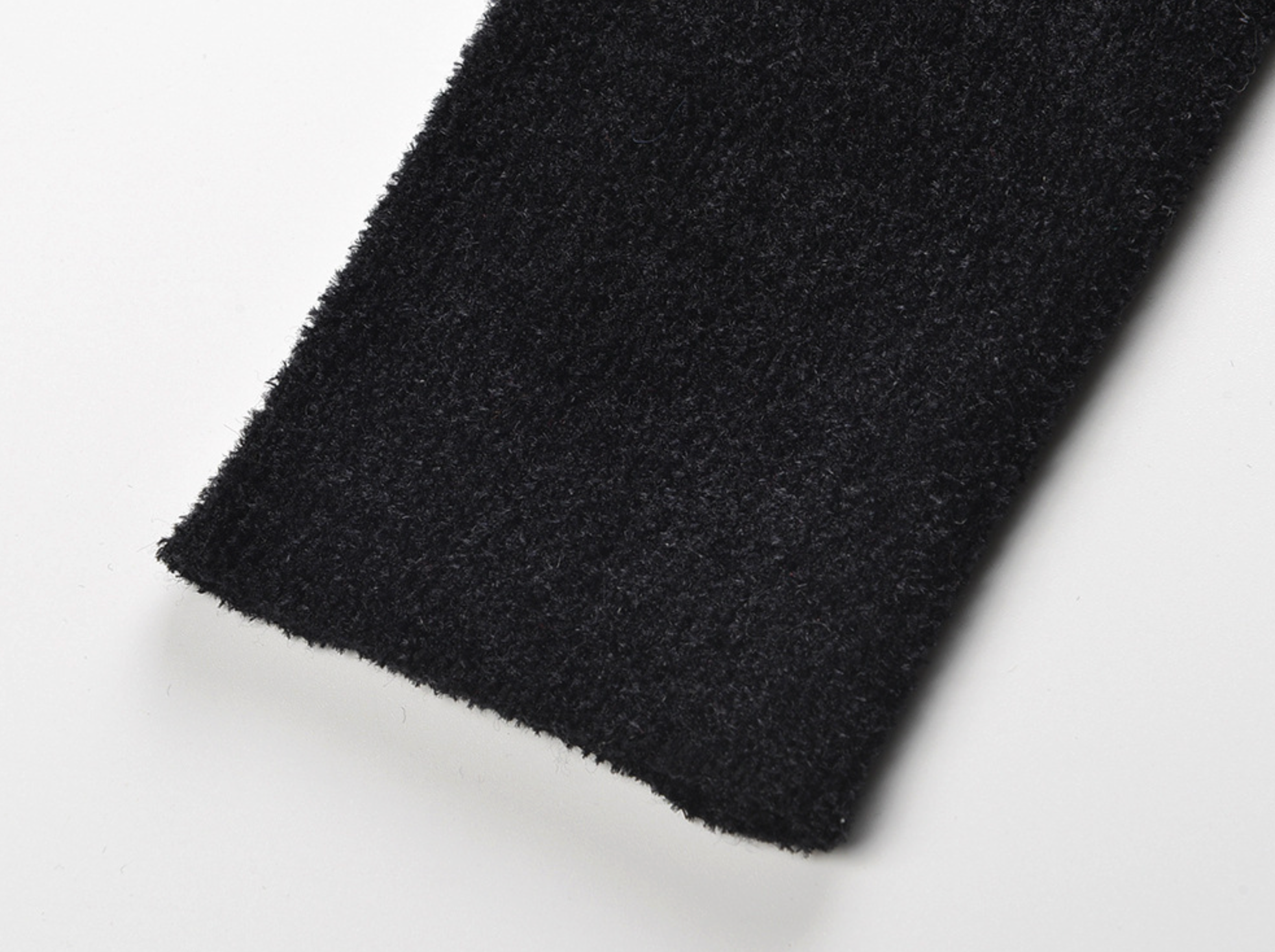 Black Chenille Knit Mini Dress