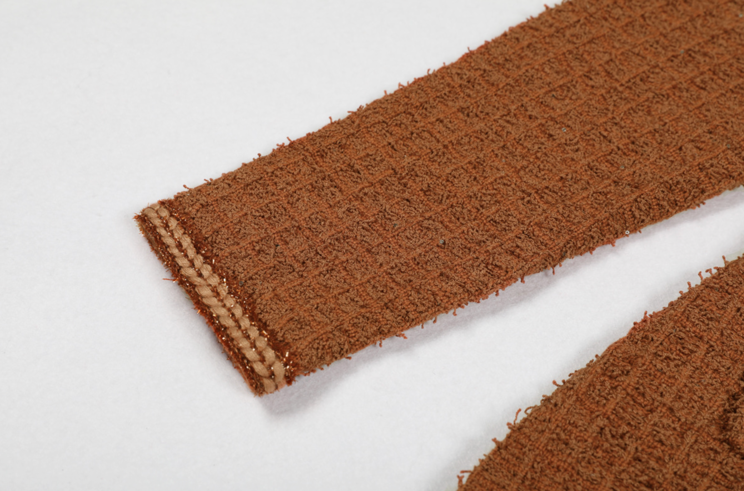 Brown Textured Knit Midi Dress