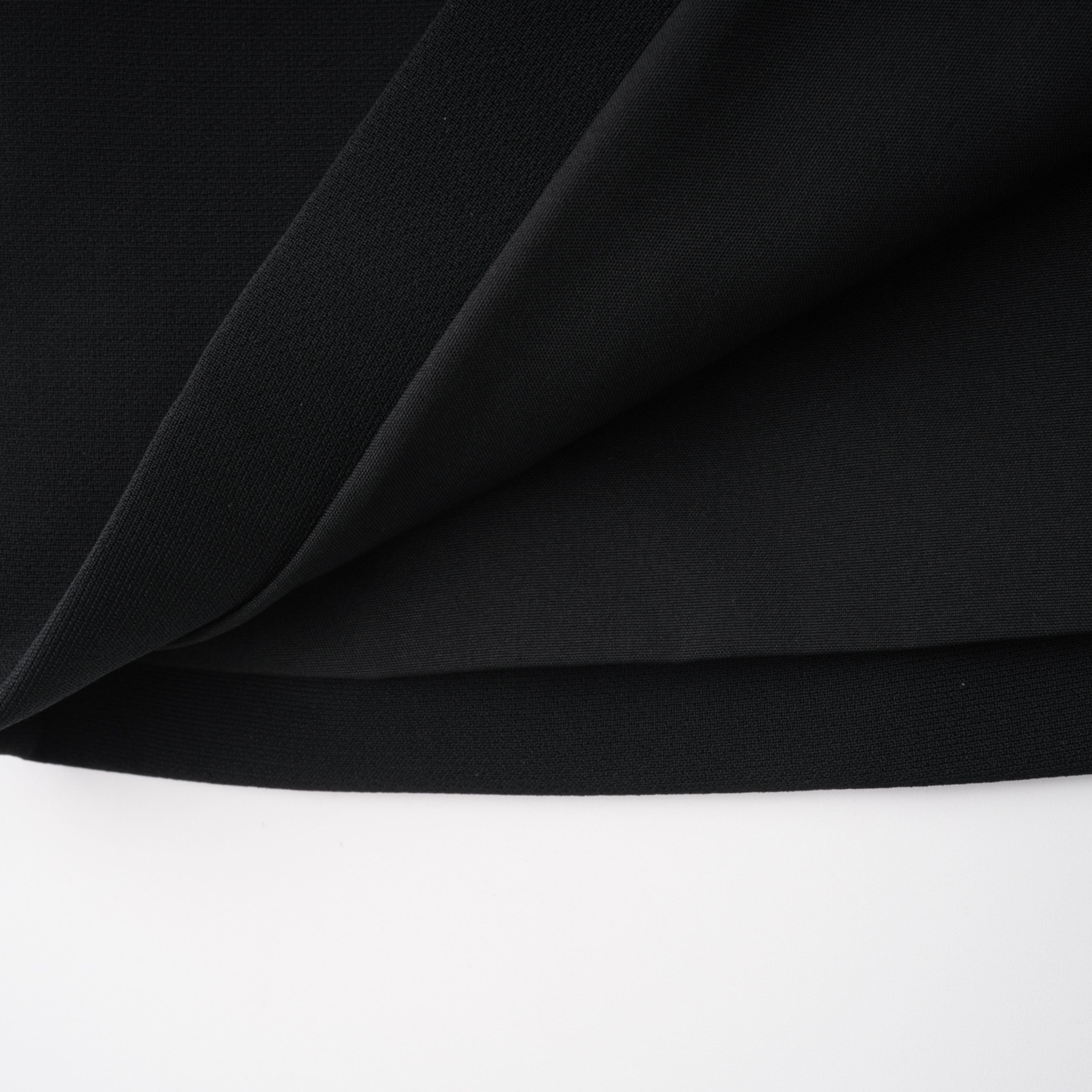 Shiva Black Structured Cape & Asymmetrical Skirt Set