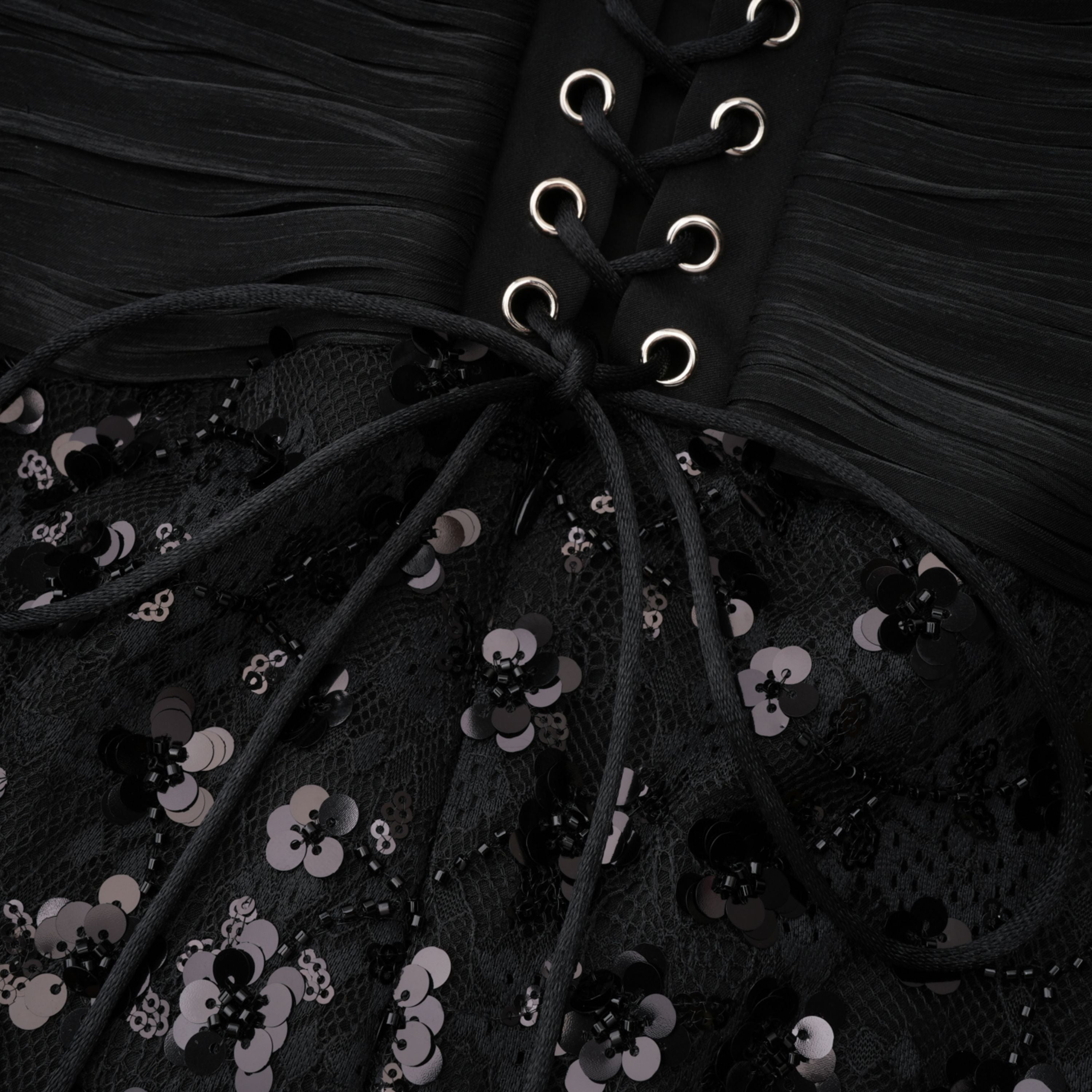 Siphokazi Black Halterneck Embellished Corset Maxi Gown