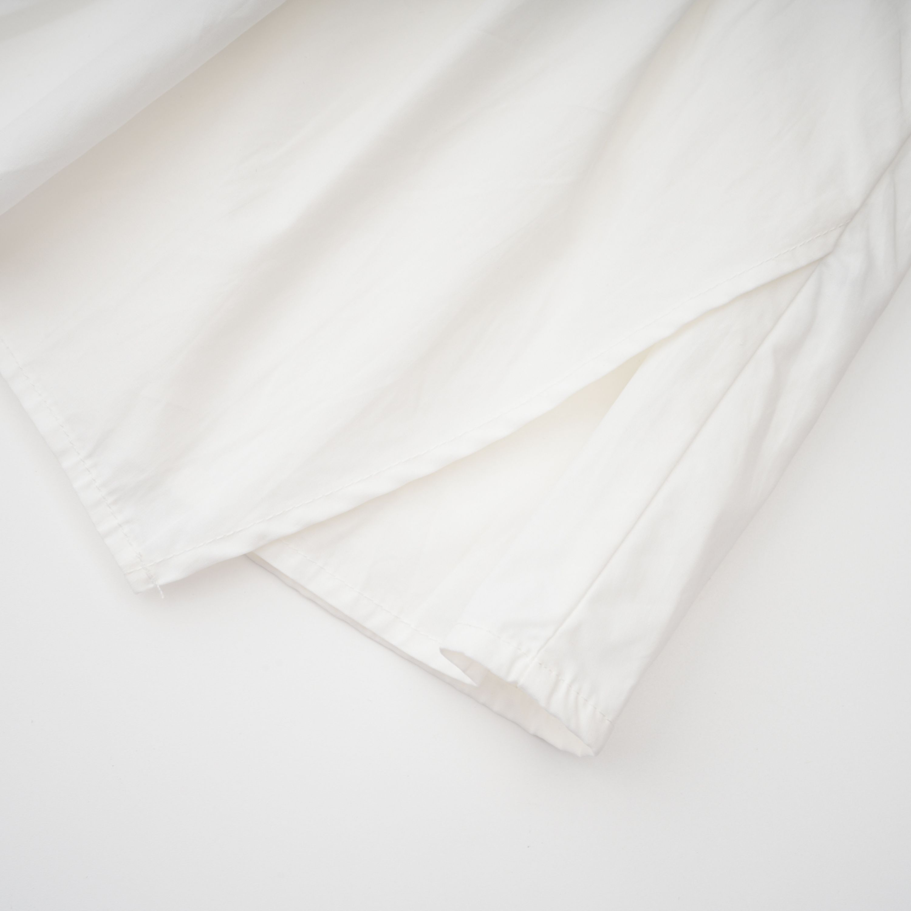 Tímea White Asymmetrical Mini Shirt Dress