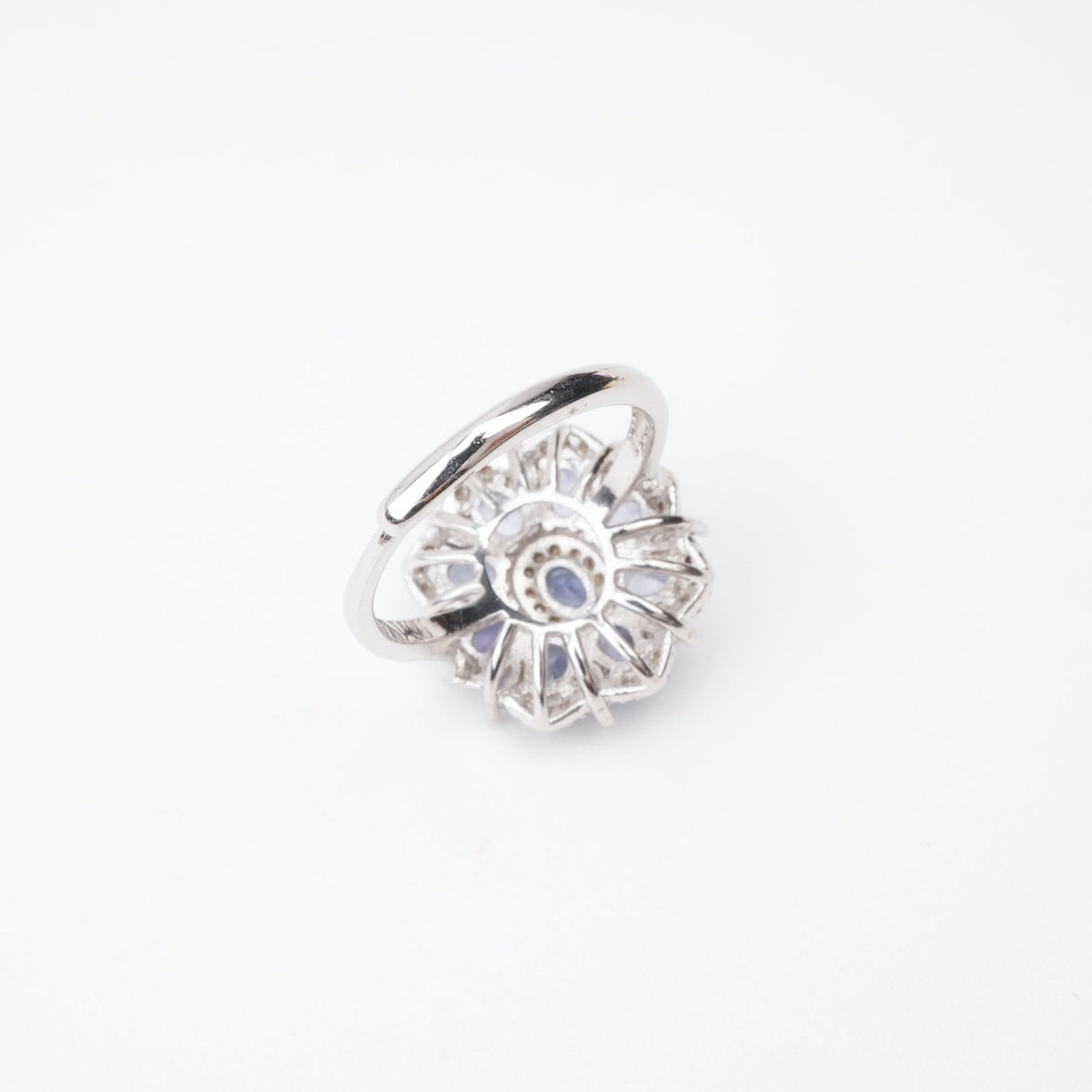 Tiphaine Lavender Tanzanite Cluster Sterling Silver Ring