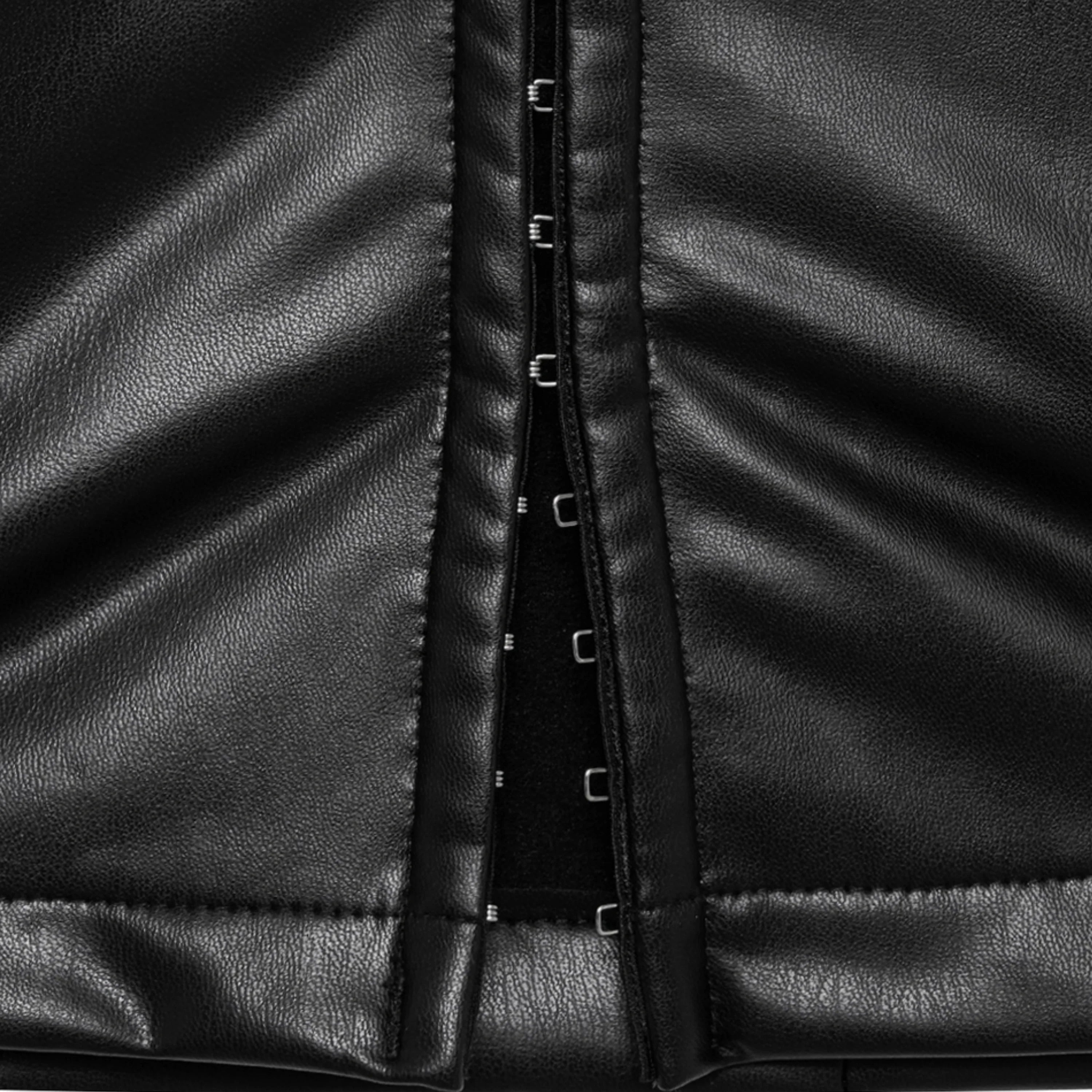 Trine Black Cut Out Leather Top (Final Sale)