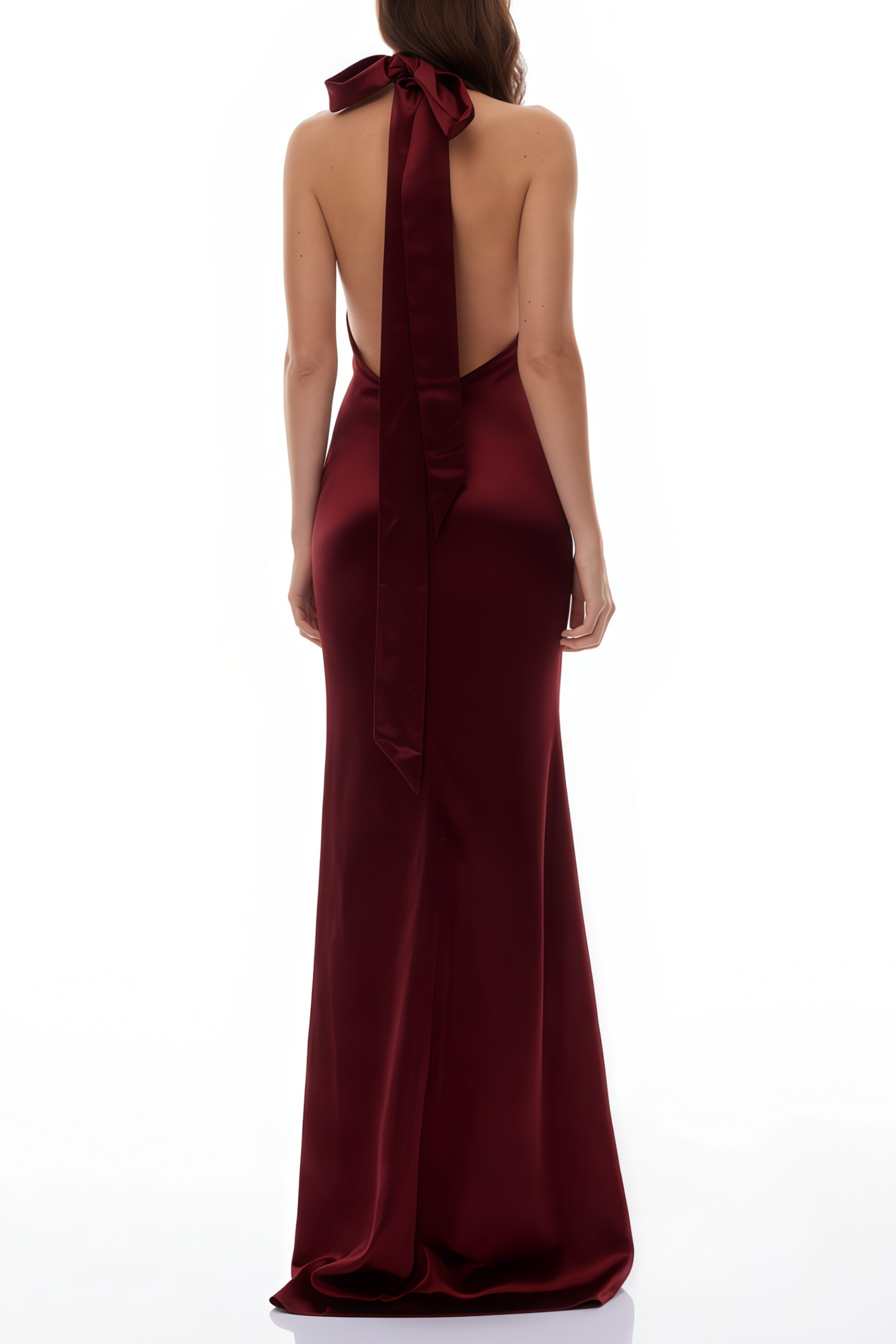 Whitley Red Sequin Open Back Maxi Gown (Final Sale-US Only)