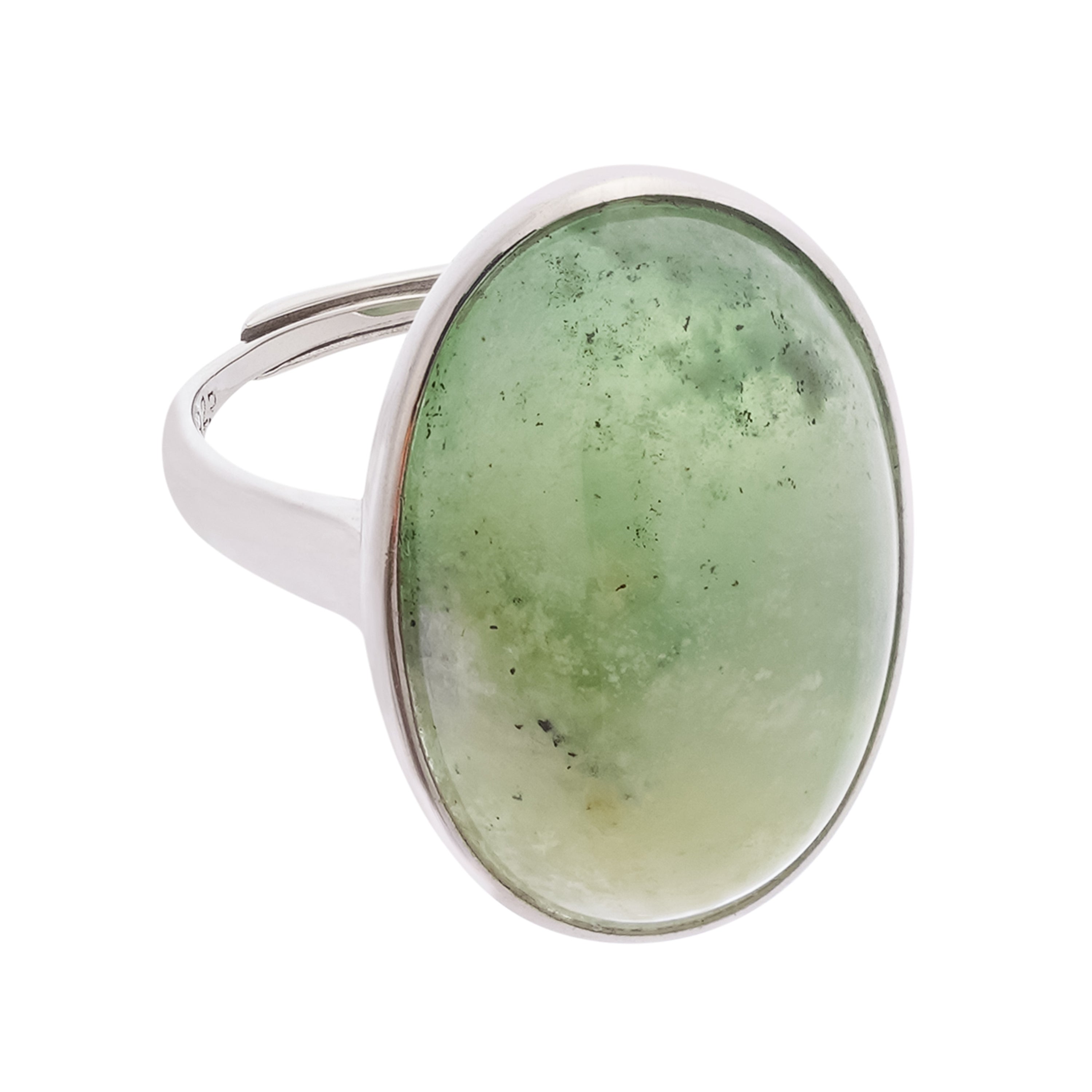 Yvonne Green Idocrase Oval Cabochon Sterling Silver Ring