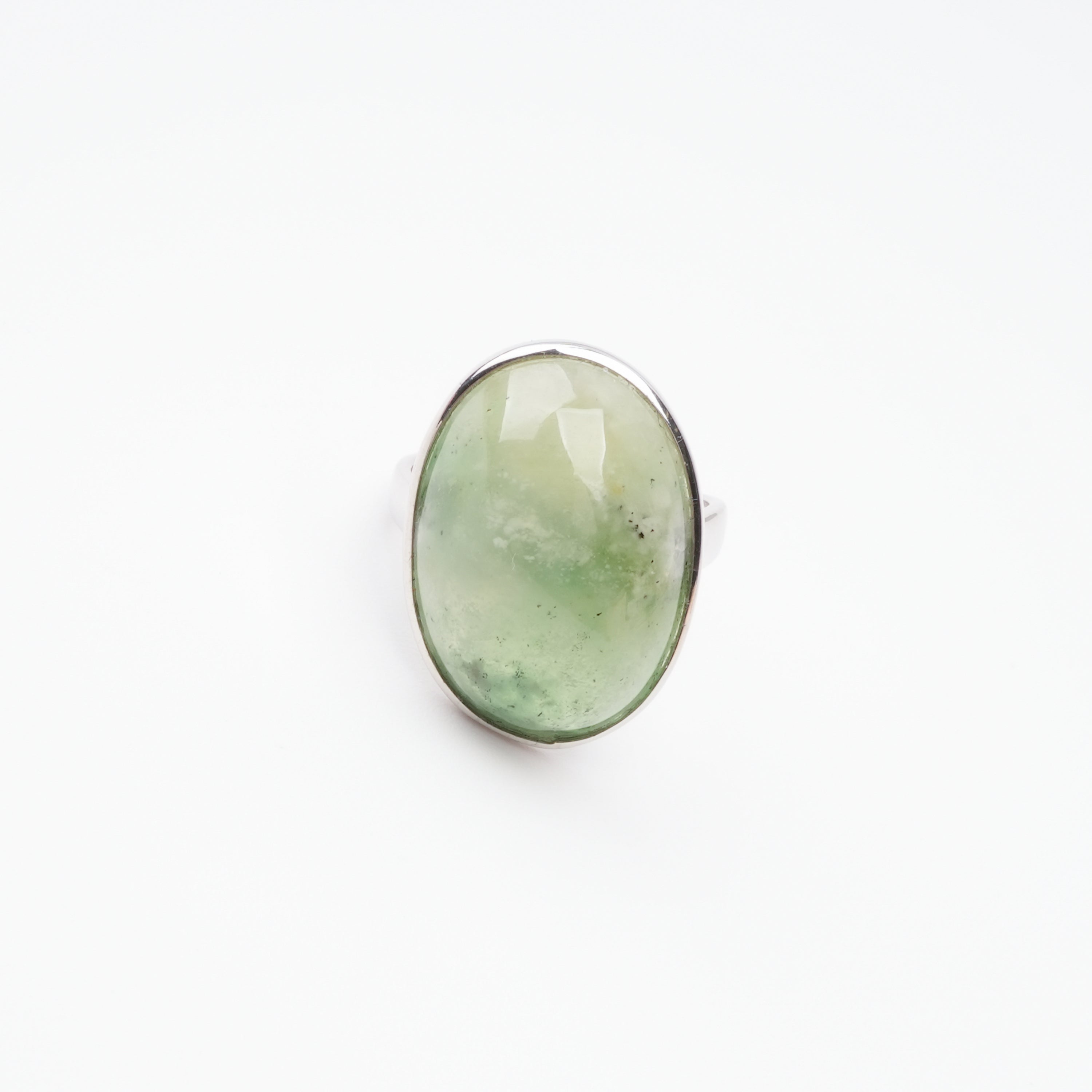 Yvonne Green Idocrase Oval Cabochon Sterling Silver Ring