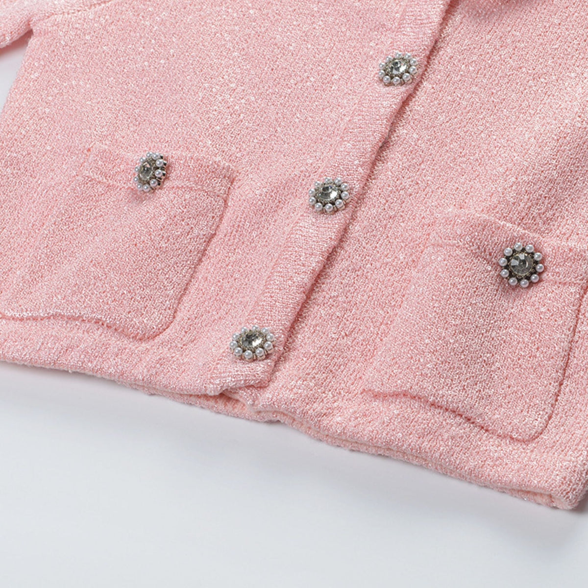 Armelle pink jacket & skirt matching set