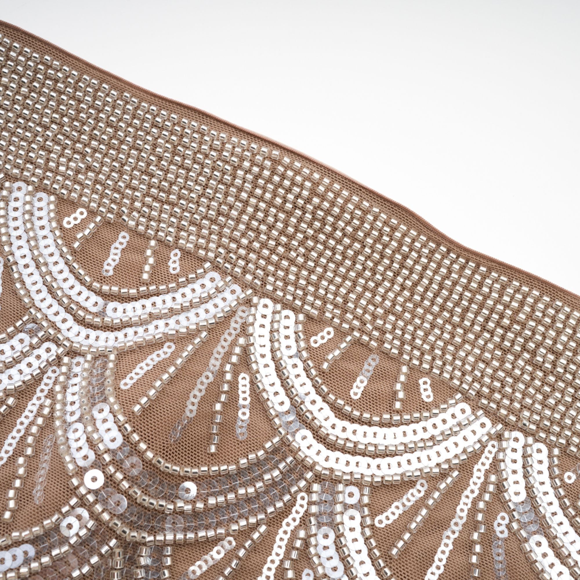 Astrid brown embellished mini dress