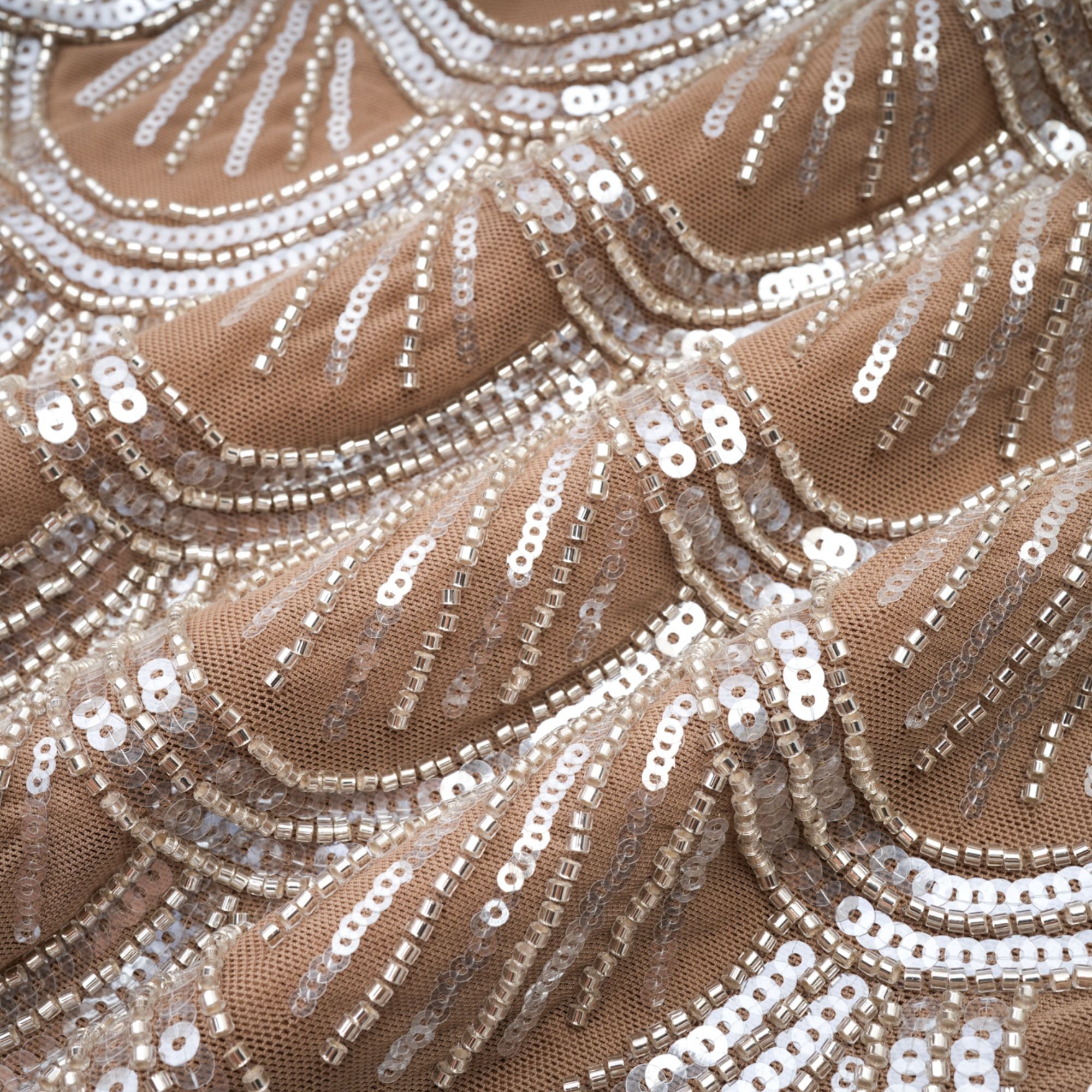 Astrid brown embellished mini dress (Final Sale-US Only)