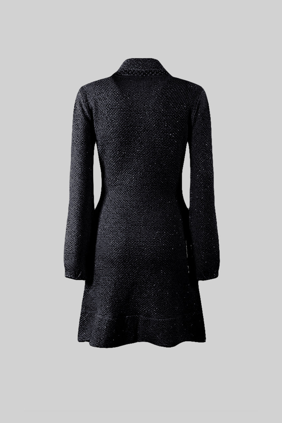 Esmee Black Knit Textured Dress