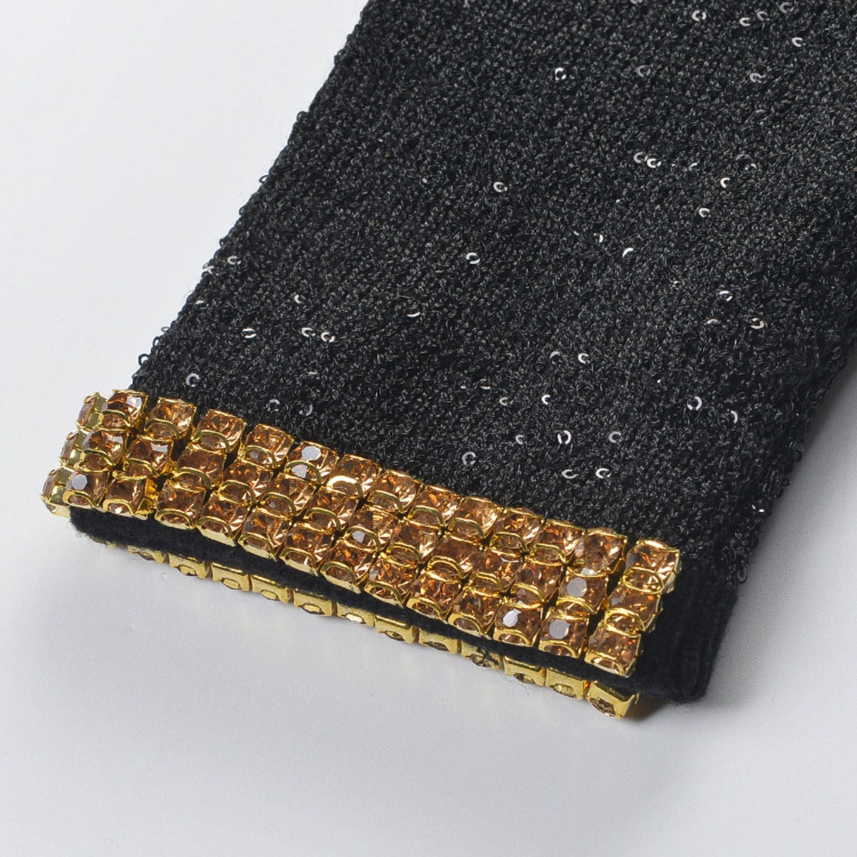 Blandine black sequin jacket & skirt matching set