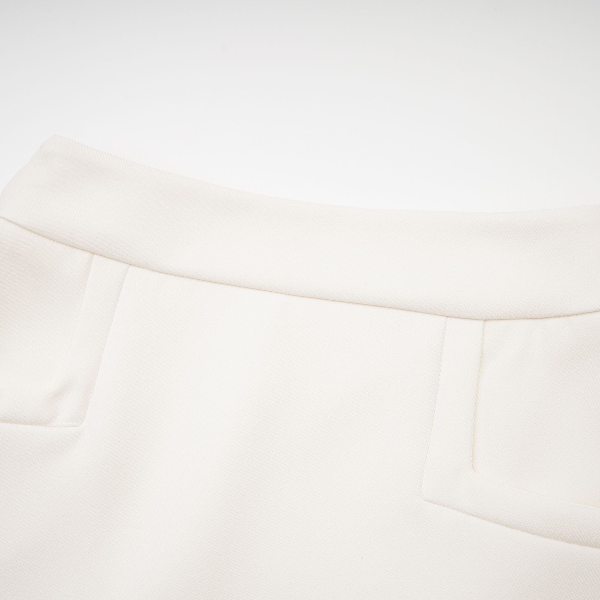 Caitlin white faux-fur jacket & skirt matching set