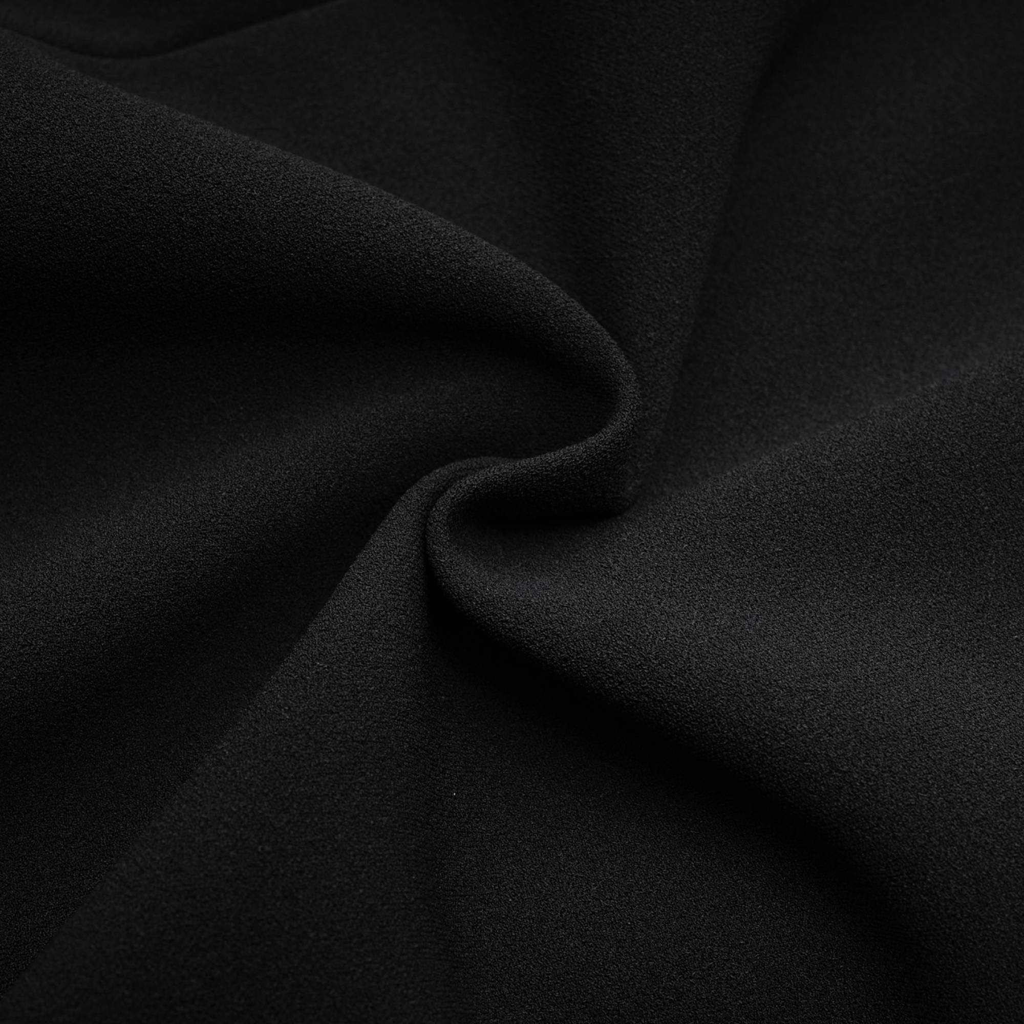 Cascade button-detail black mini dress (US Only)