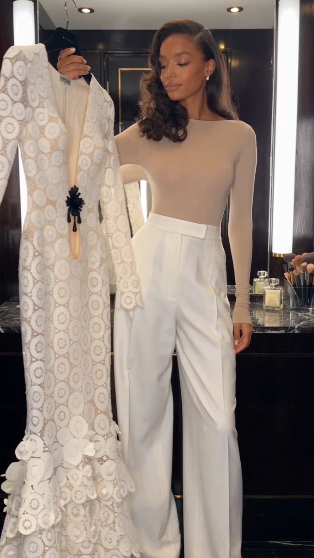 cass white v-neck lace bodycon maxi dress