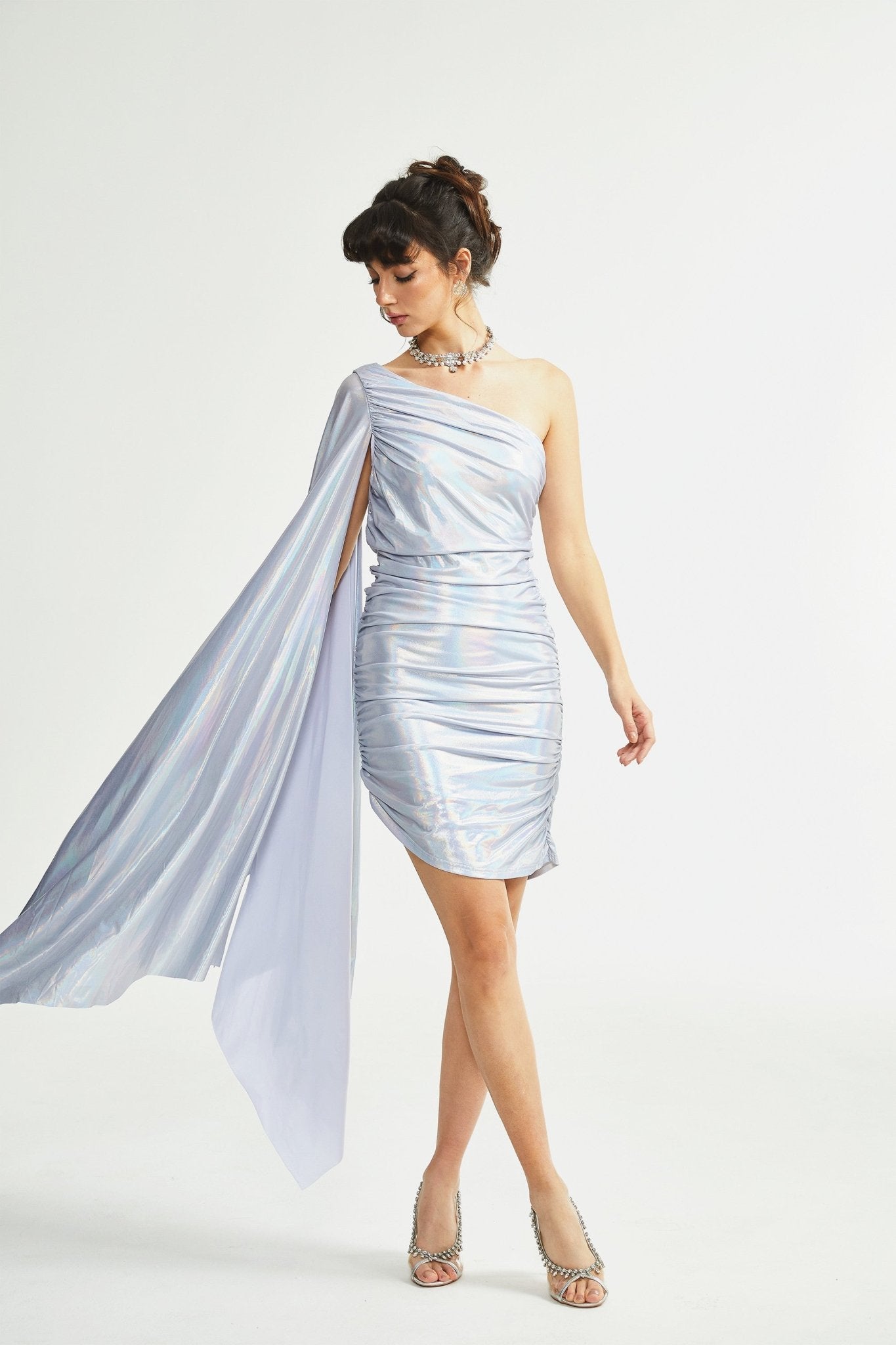 Chantal mono shoulder dress