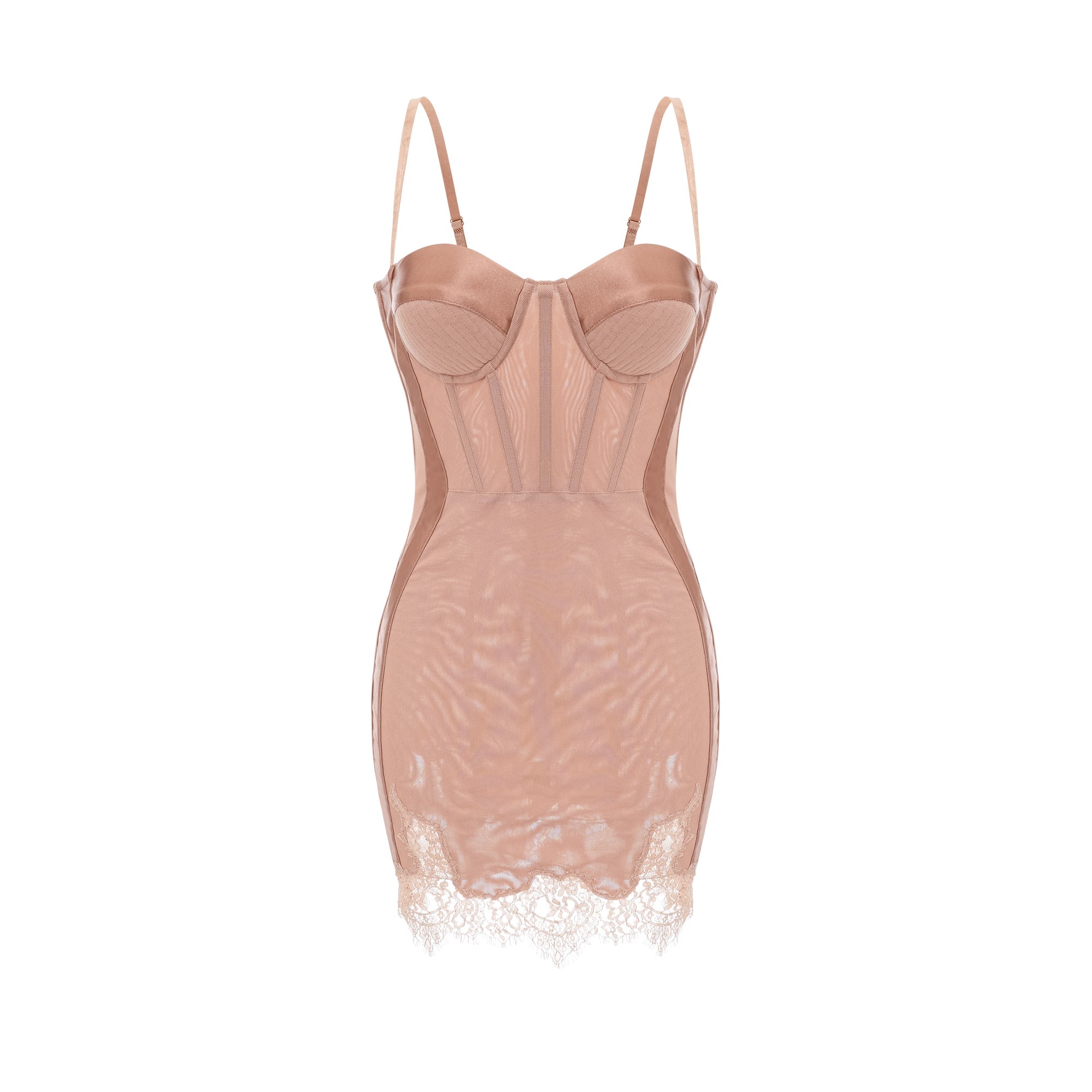 Coline bustier-style mini dress