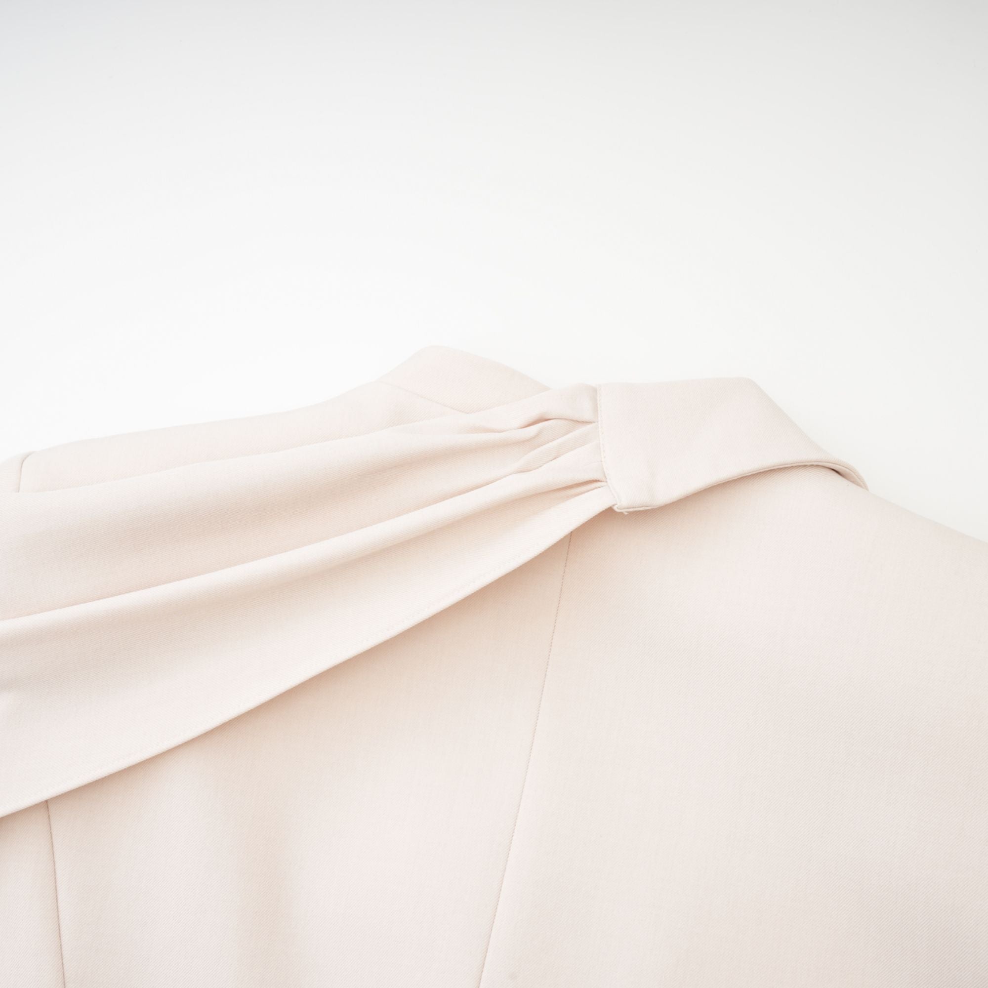 Coralie shawl-detailed jacket in Neutrals