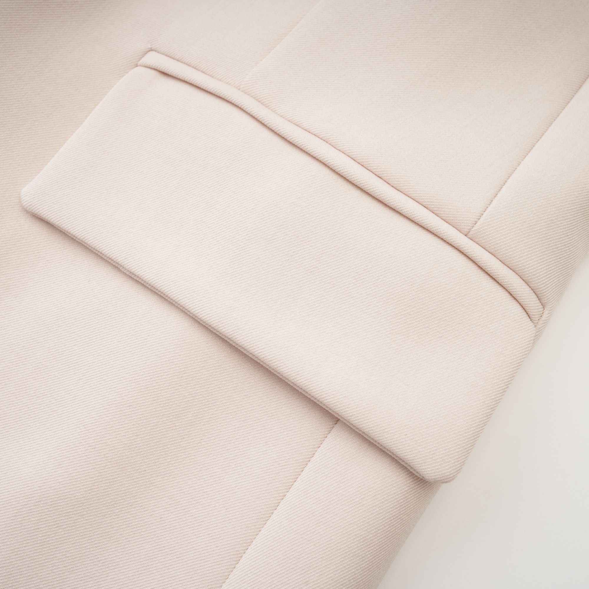 Coralie shawl-detailed jacket in Neutrals