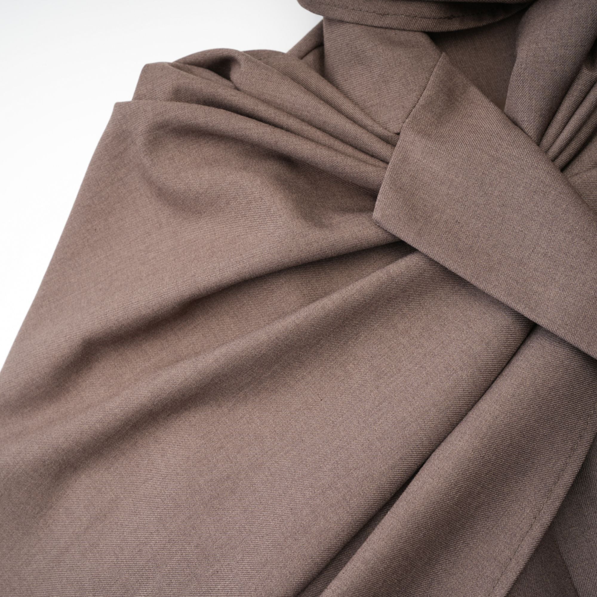 Cyrielle scarf-neck trench coat