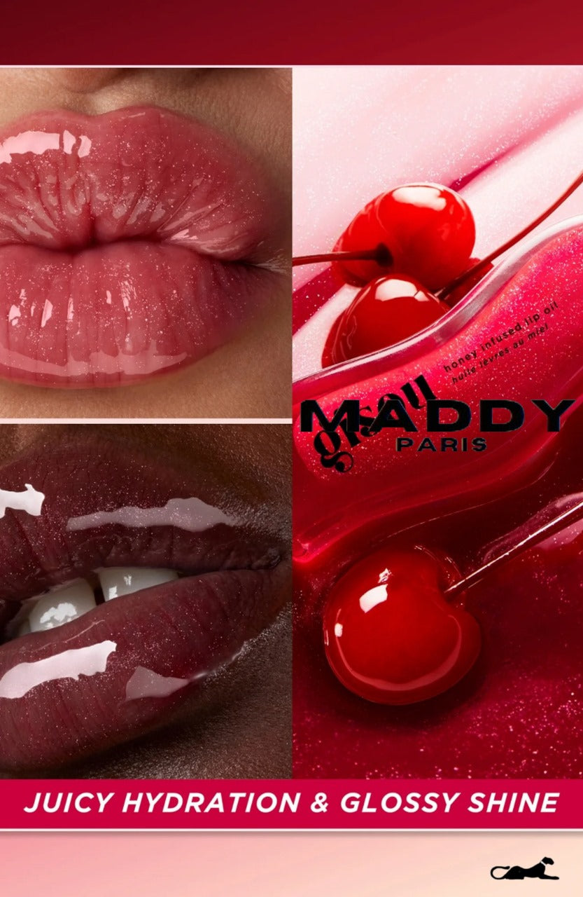 Honey Infused Tinted Lipgloss Oil - Cherry on the Cake